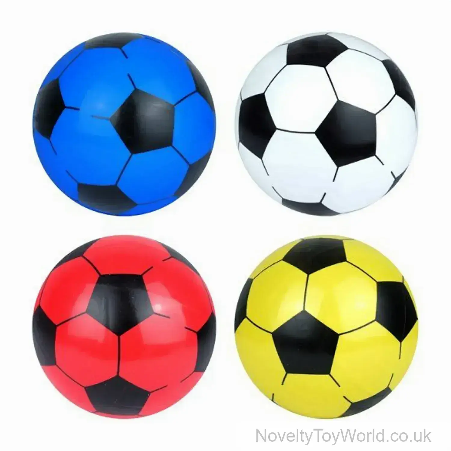 PVC 20cm Footballs White, Blue, Red, Yellow - Sports Balls