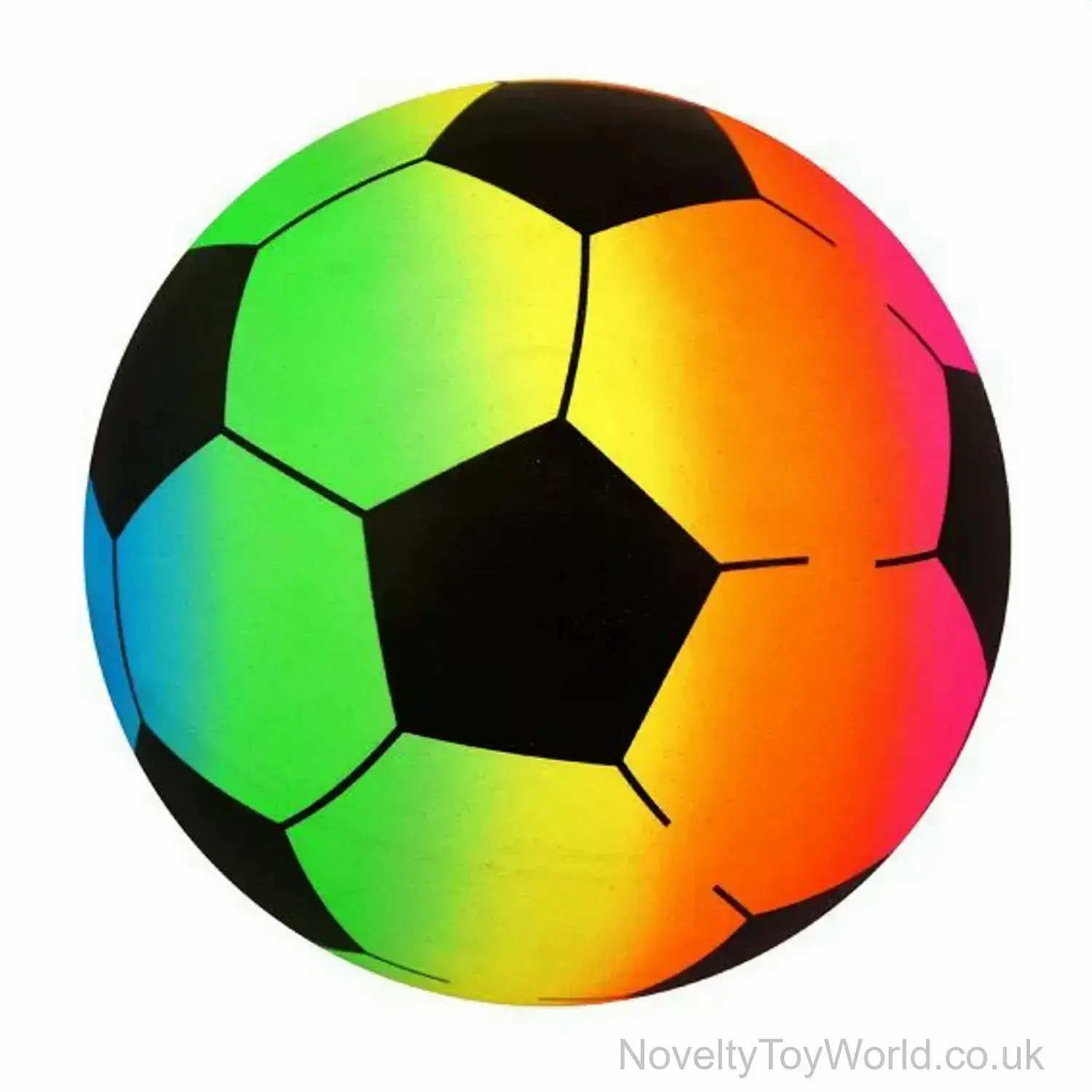 PVC Rainbow Light Kick About Football (20cm)