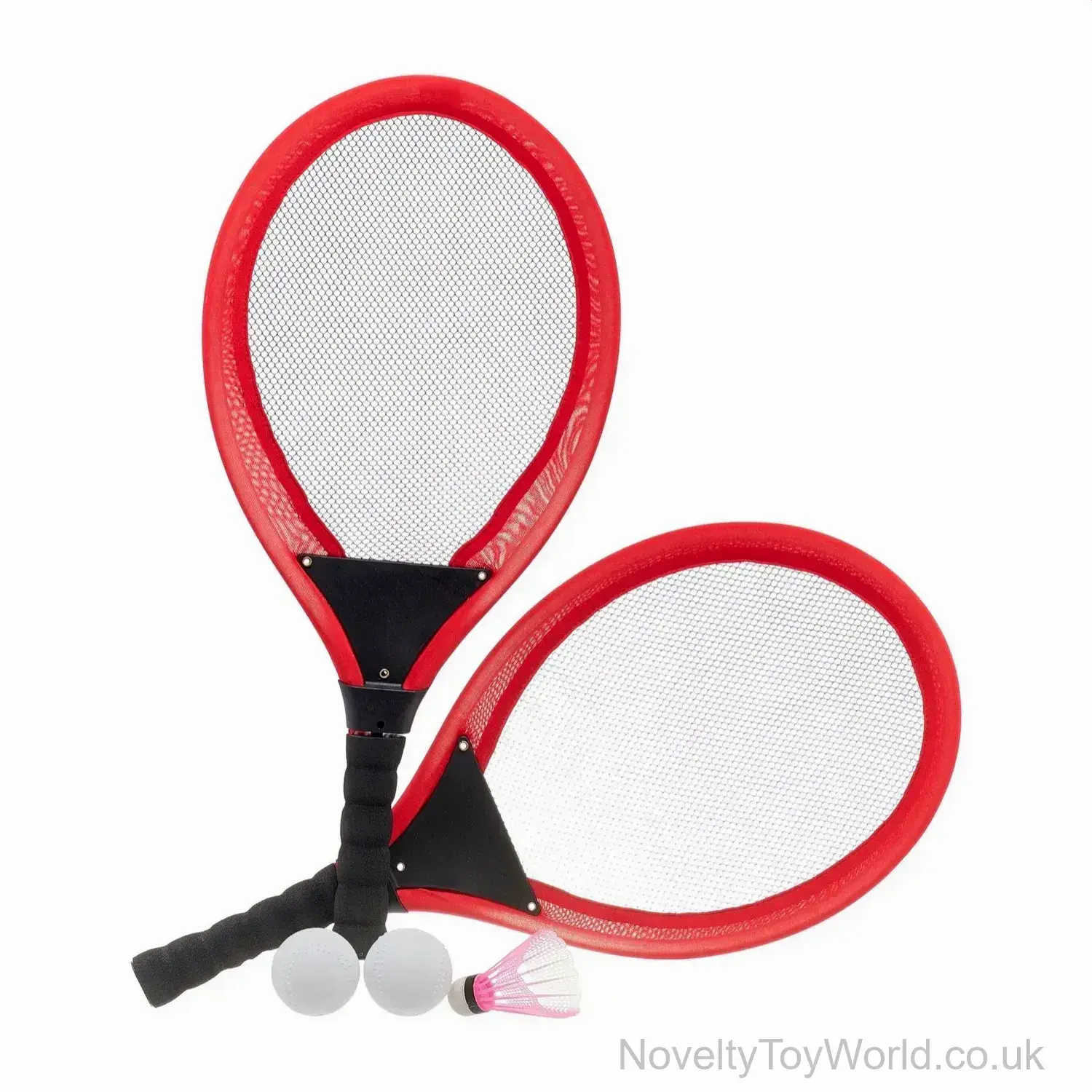 Racket Game Play Sets - 2 Rackets, Balls, & Shuttlecock
