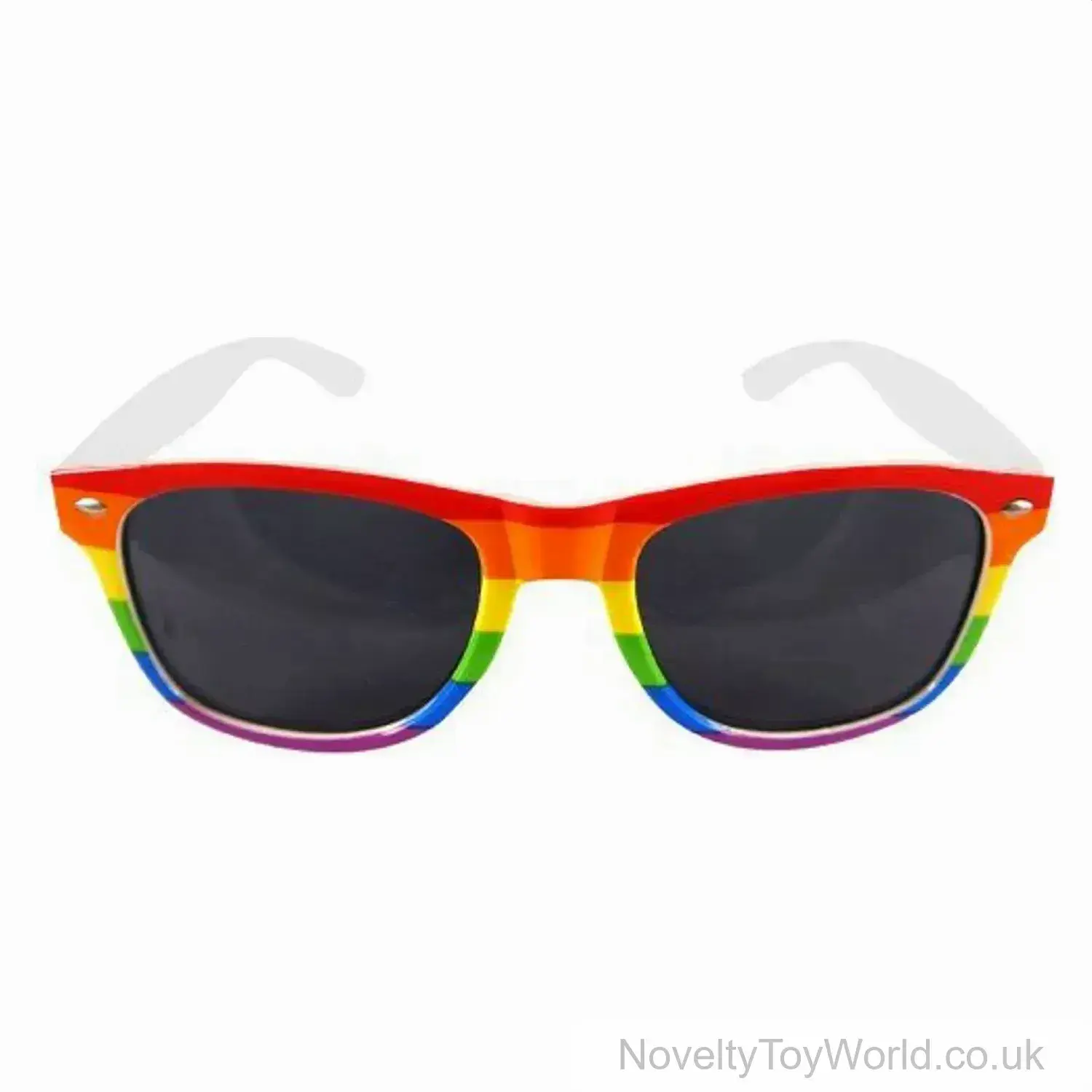 Rainbow Frame Pride Colours Sunglasses - Adult