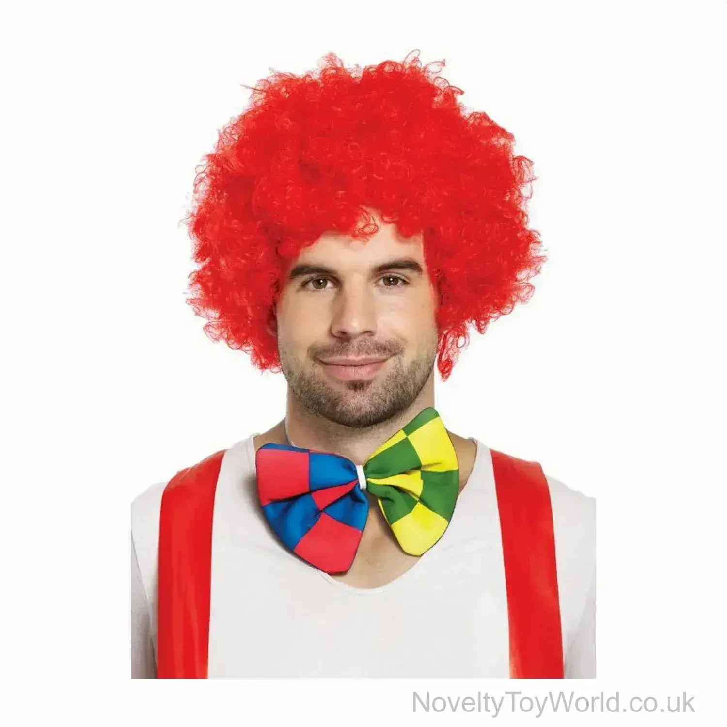 Red Clown Fancy Dress Wig - Adult