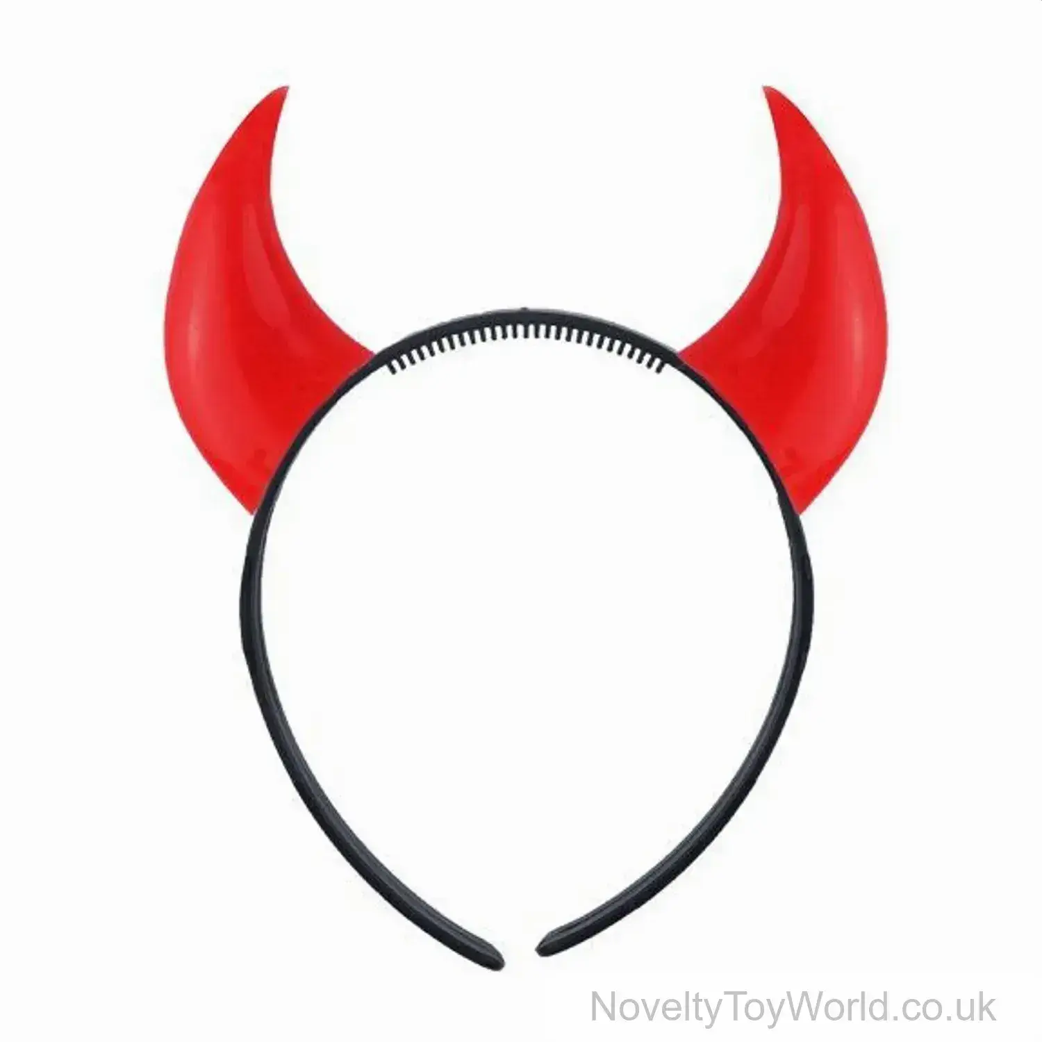 Red Devil Horns Fancy Dress Headband - Adult