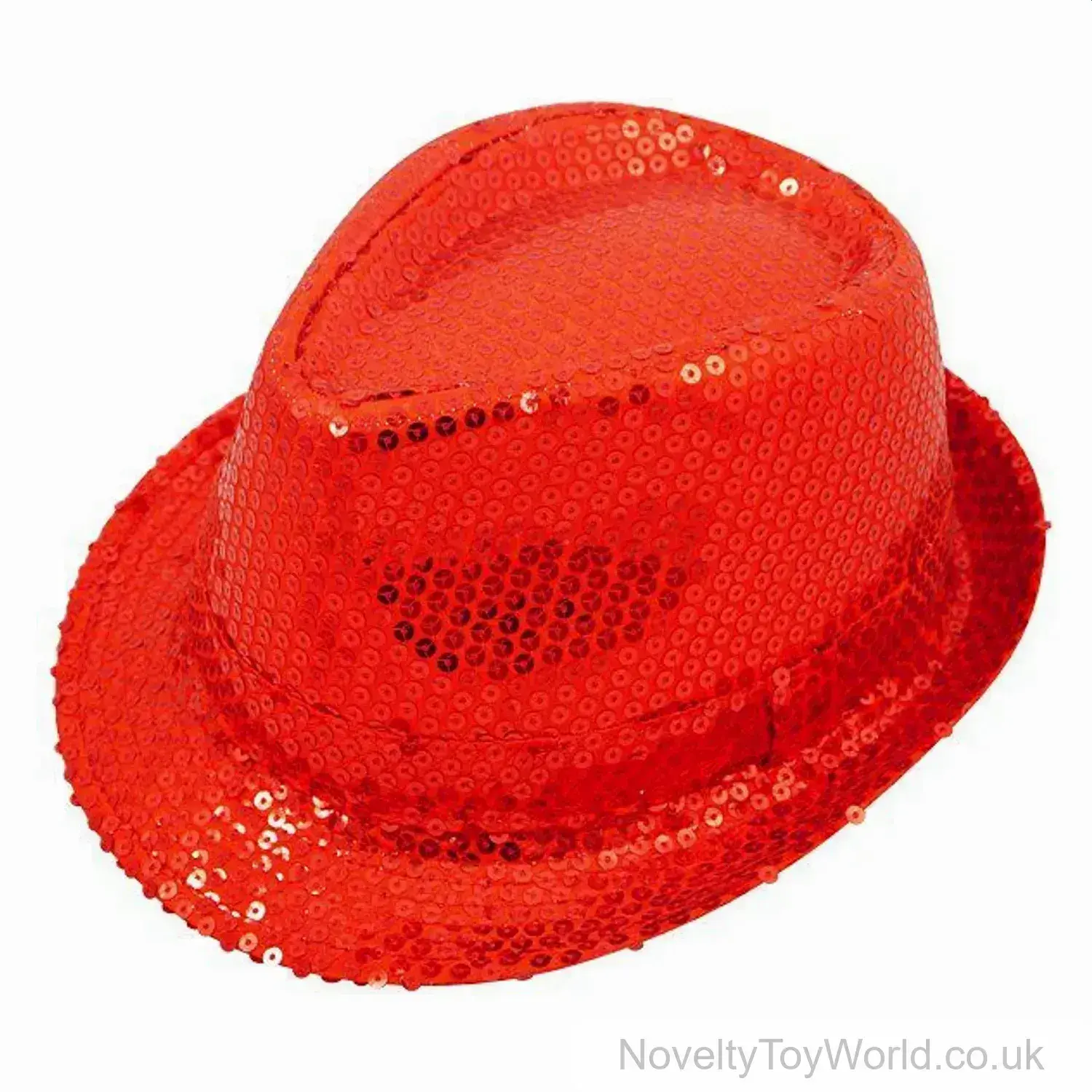 Red Sequin Novelty Trilby Hat - Adult
