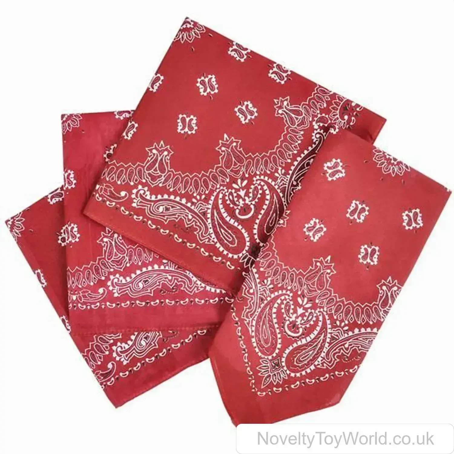Red Western Motif Bandana Wild West Cowboy Fancy Dress