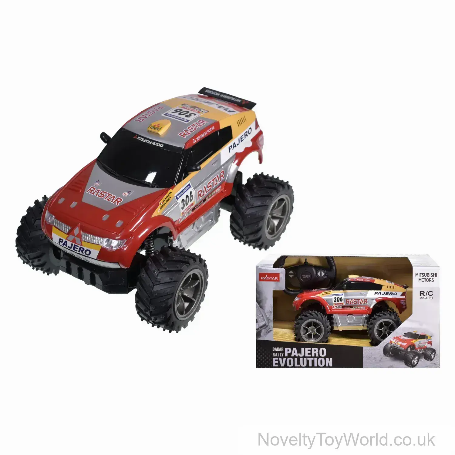 Remote Control Mitsubishi Pajero Evolution Off-Road Car (1 to 18sc)