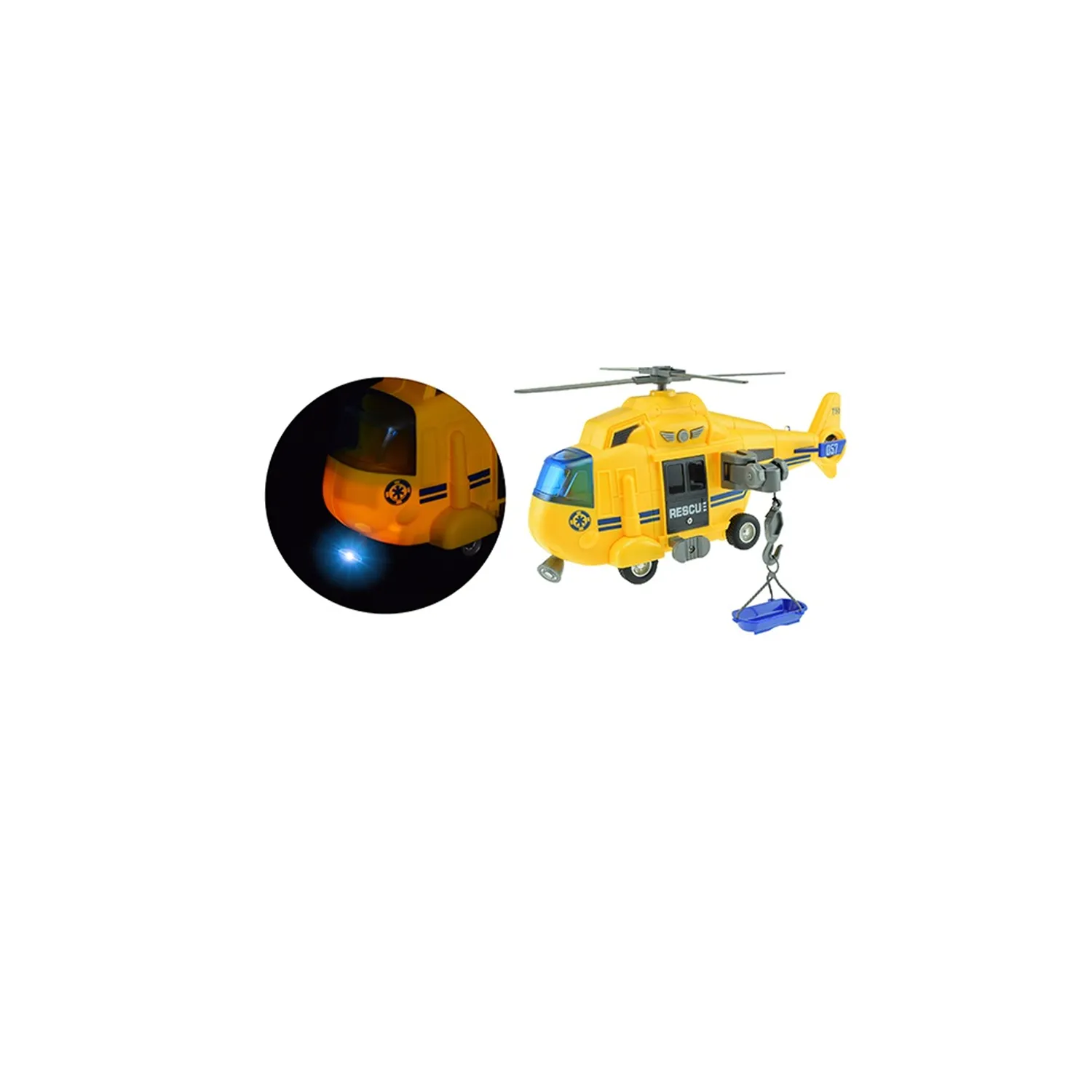 Toy Rescue Helicopter for Kids with Light and Sounds