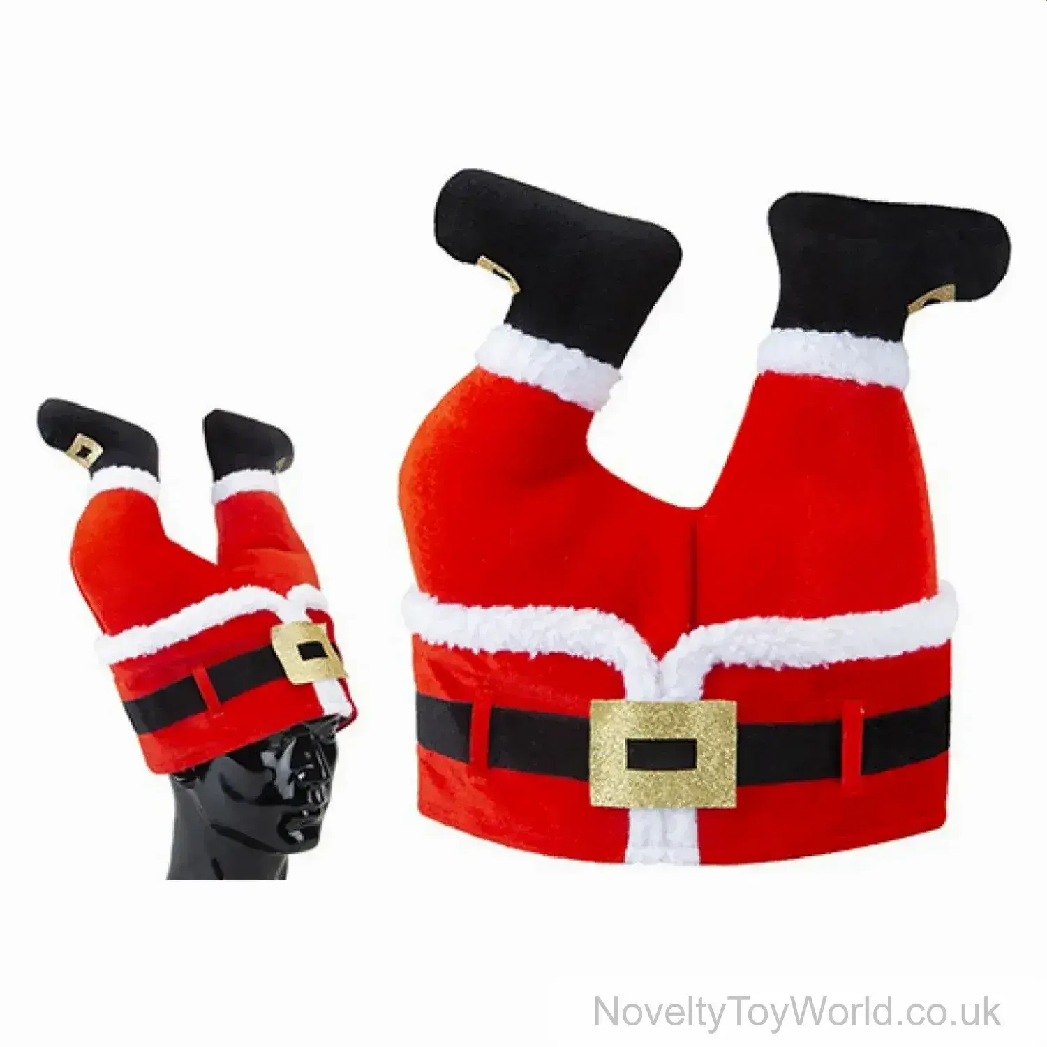 Santa Legs Fancy Dress Hat - Adult Size