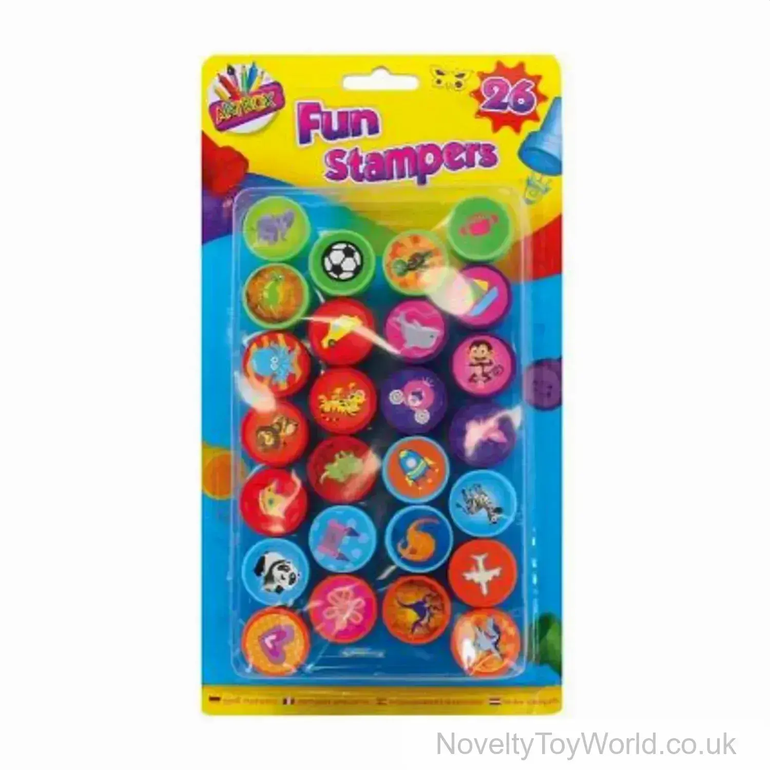 Set of 26 Ink Stampers For Kids - Boxed