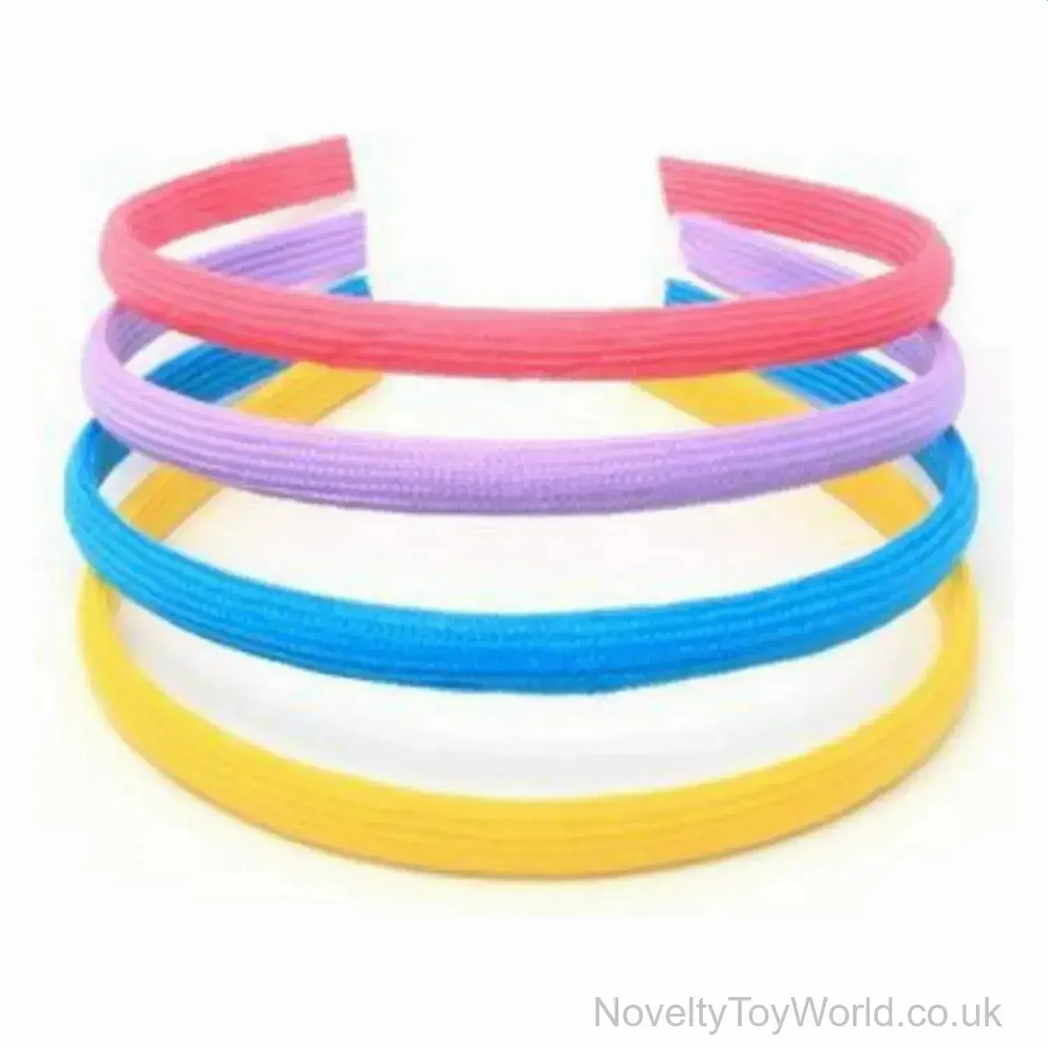 Set of 4 Fabric Covered Alicebands