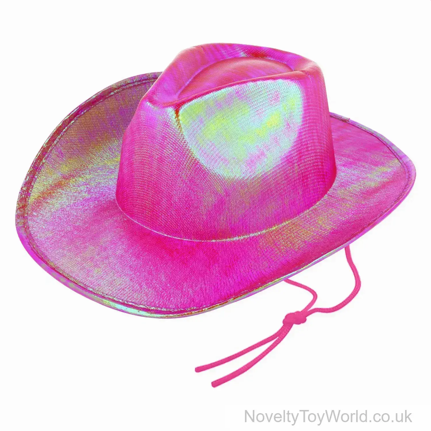 Shiny Pink Cowboy Cowgirl Hat - Adult Size