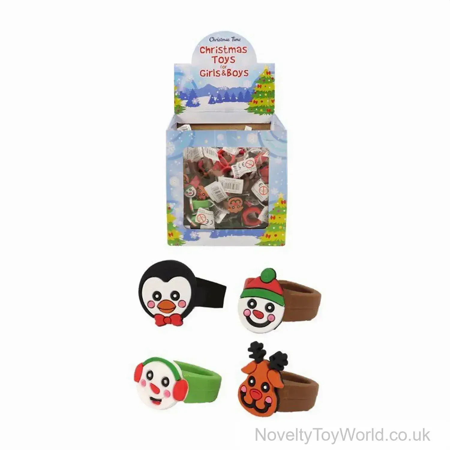 Silicone Rubber Christmas Finger Ring - 2.5cm