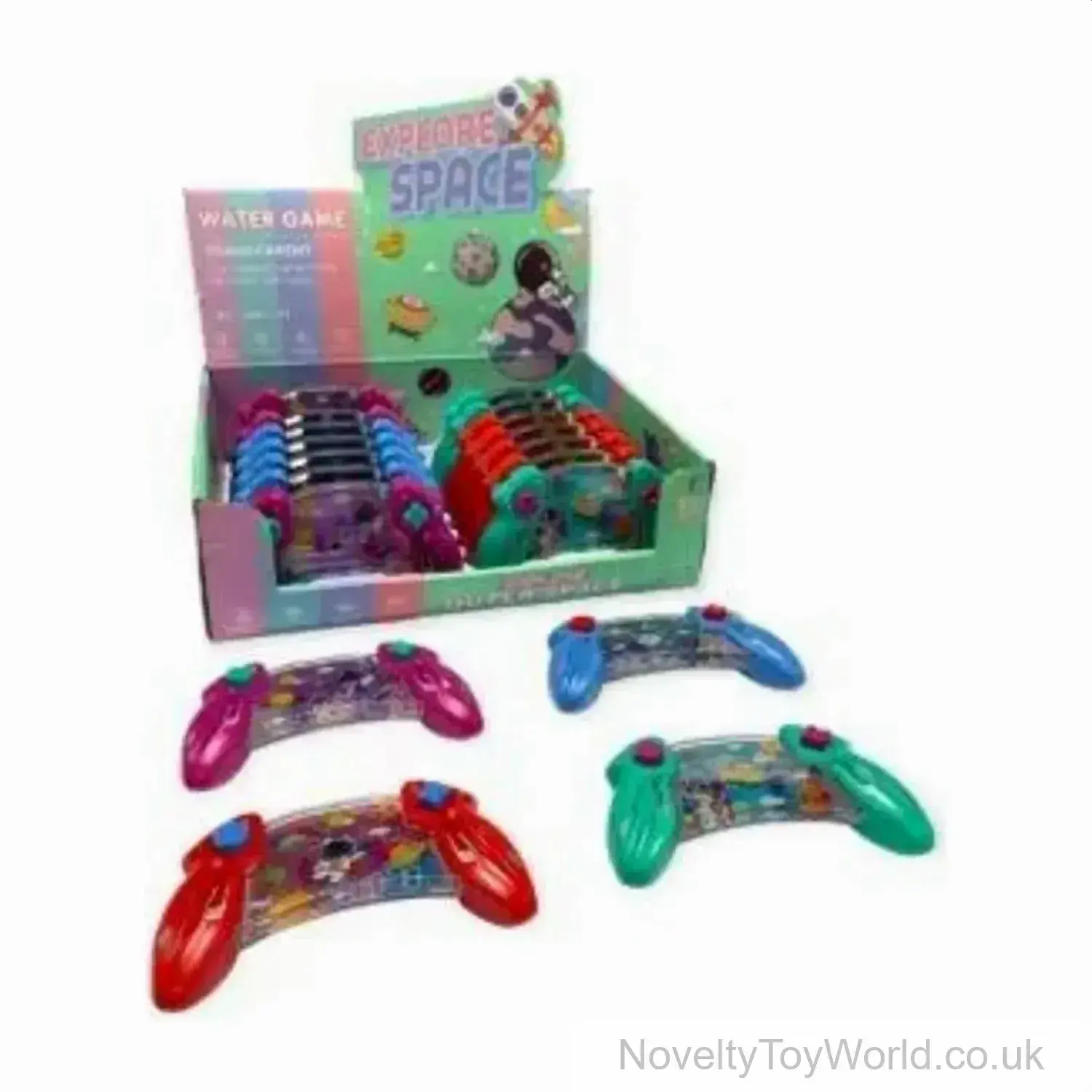 Space Theme Button Press Water Game - Assorted Colours