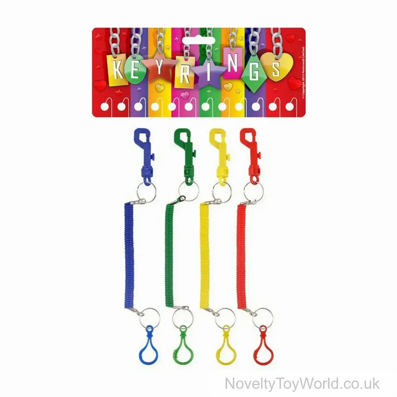 Spiral Extension & Clip Keyrings