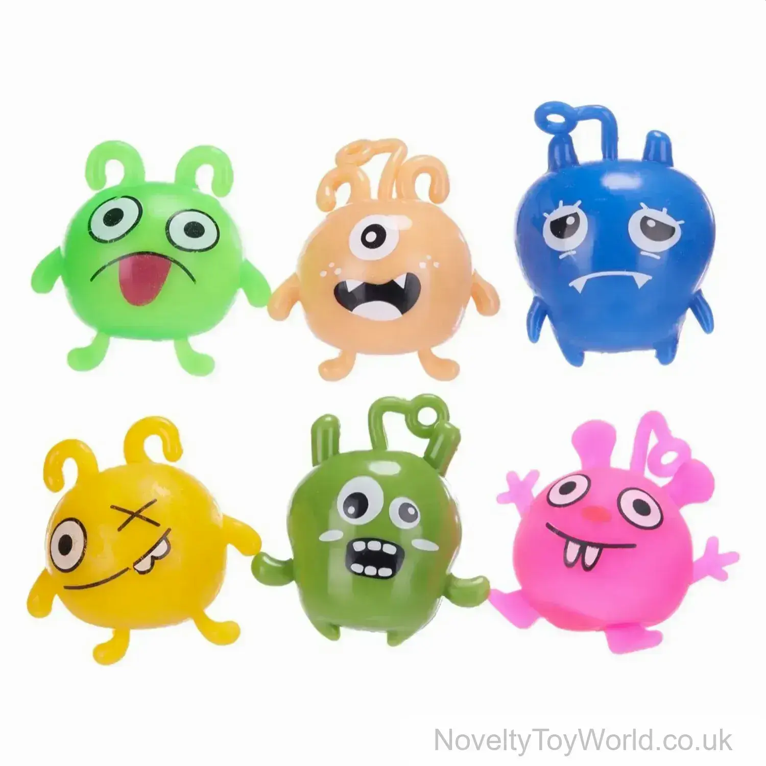 Squeezy Monster Stress Ball - 6 Assorted (7cm)