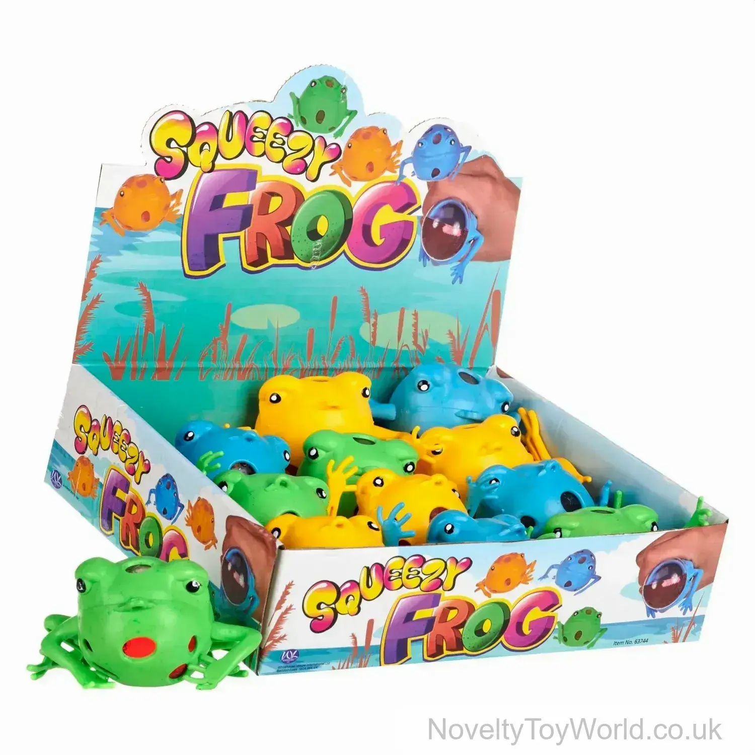 Squish & Squeeze Frog Stress Ball (6.5cm)