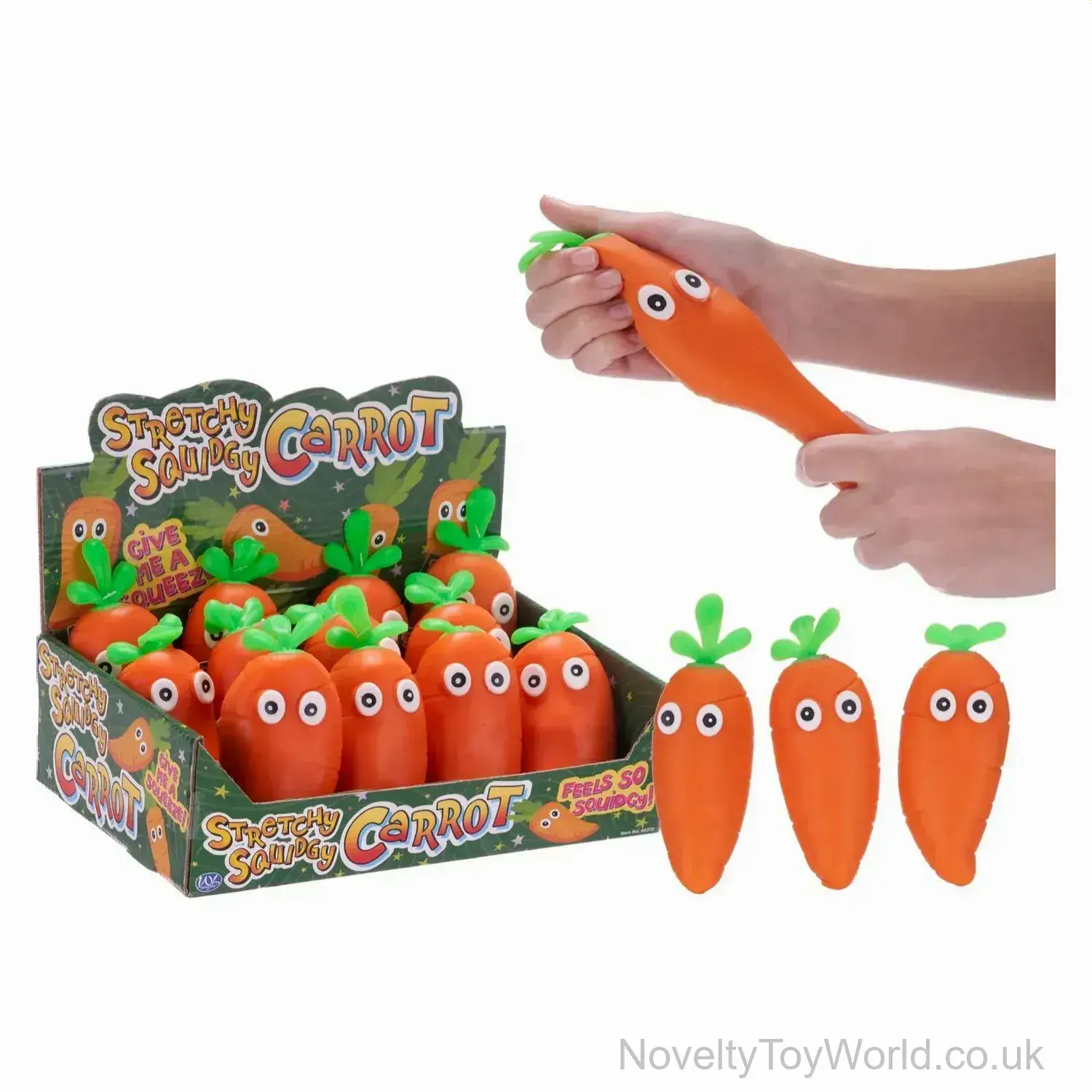 Squishy Carrot Stress Toy (17cm)