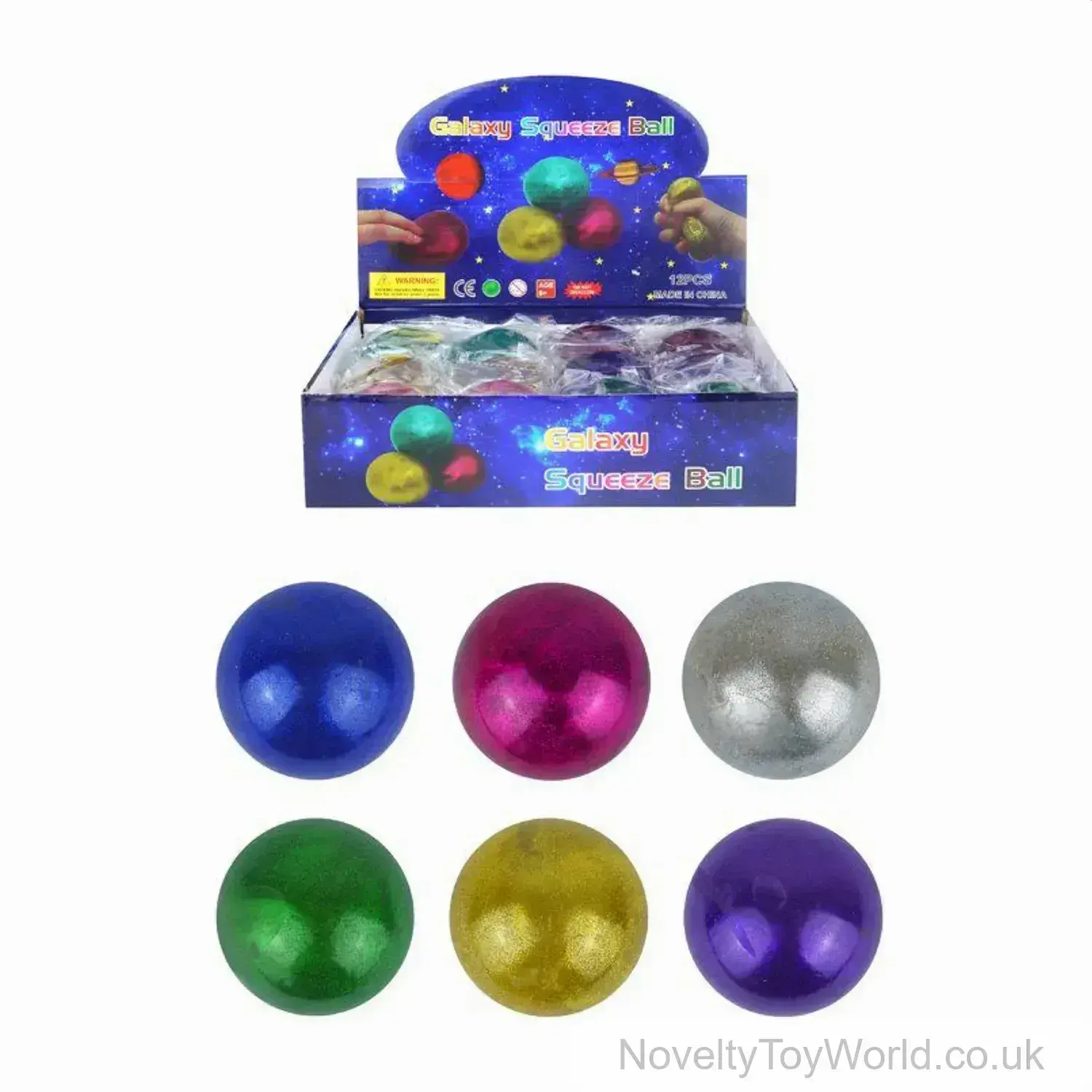 Squishy Galaxy Balls 7cm - Stress Fidget Toy