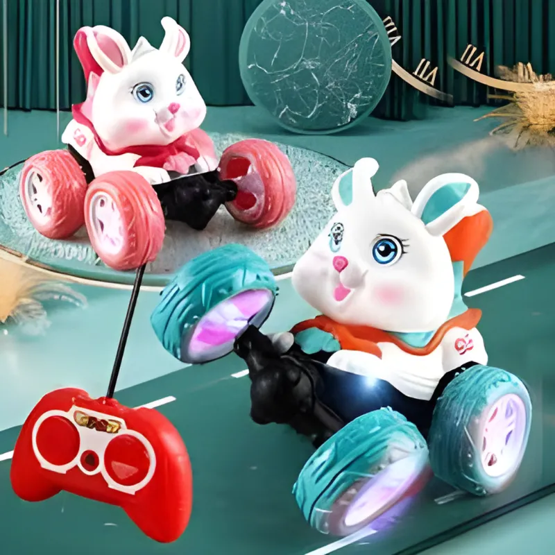 Rally Rabbits 360 Degree Roll Stunt Remote Control Car With Sound & Lights