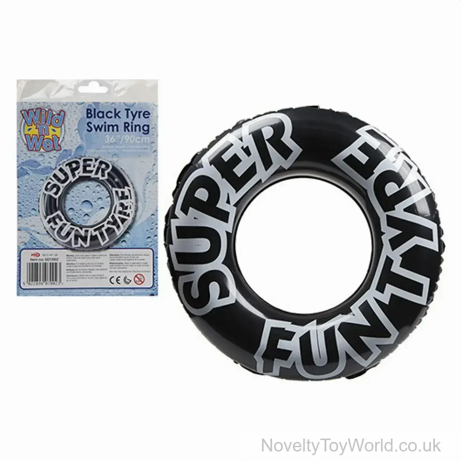 Super Fun Tyre Swim Ring Pool Inflatable (90cm)