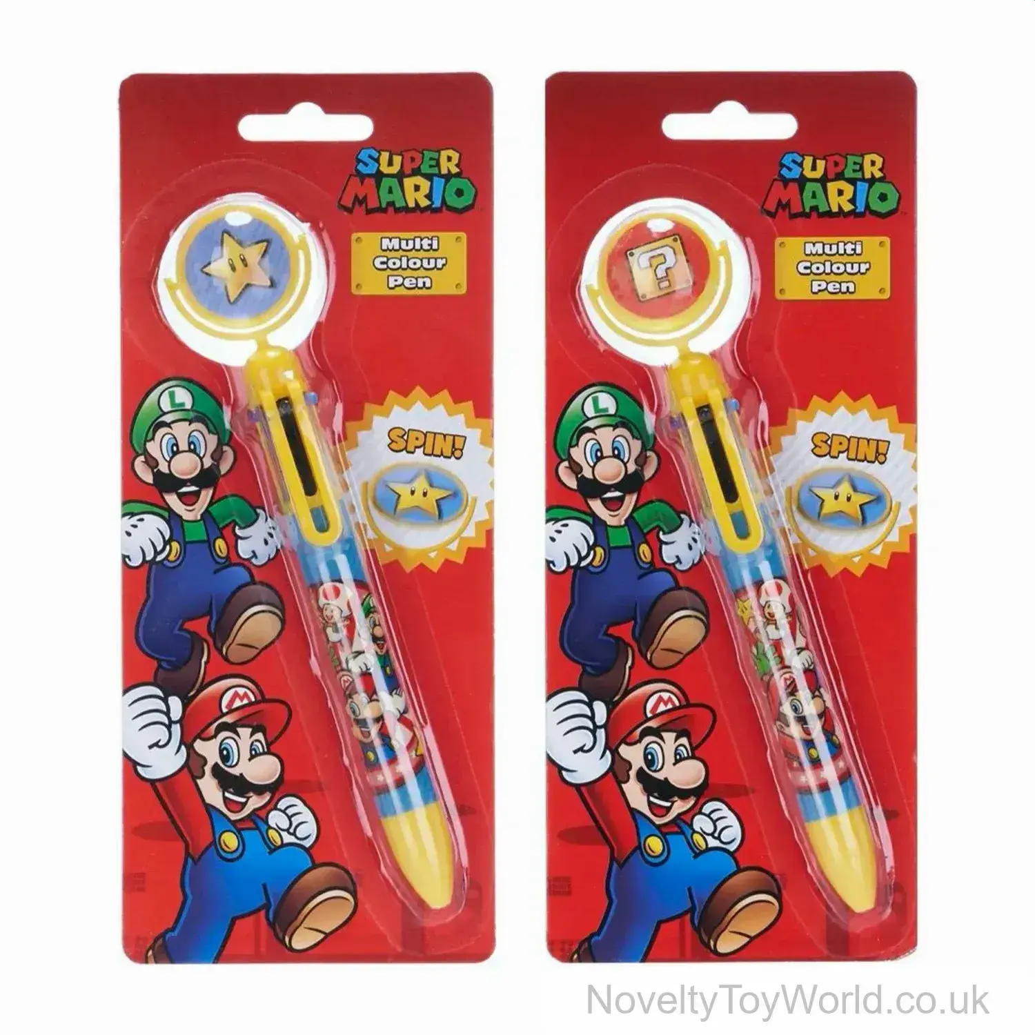 Super Mario Multi Colour Pen - Spin Action