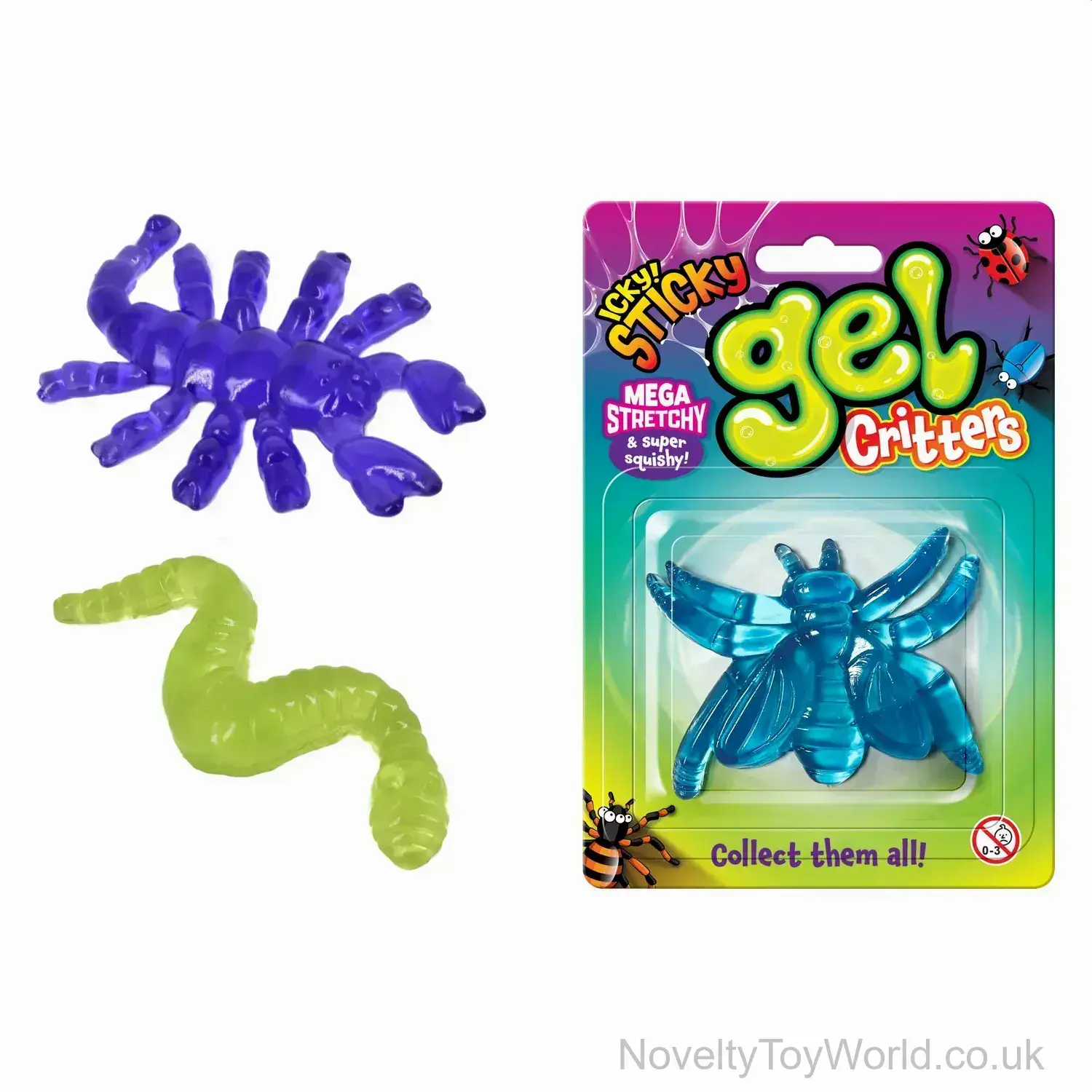 Super Stretchy Sticky Squishy Gel Critters