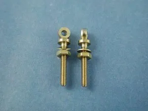 Aeronaut Eyebolt Brass with Nut Length 15mm