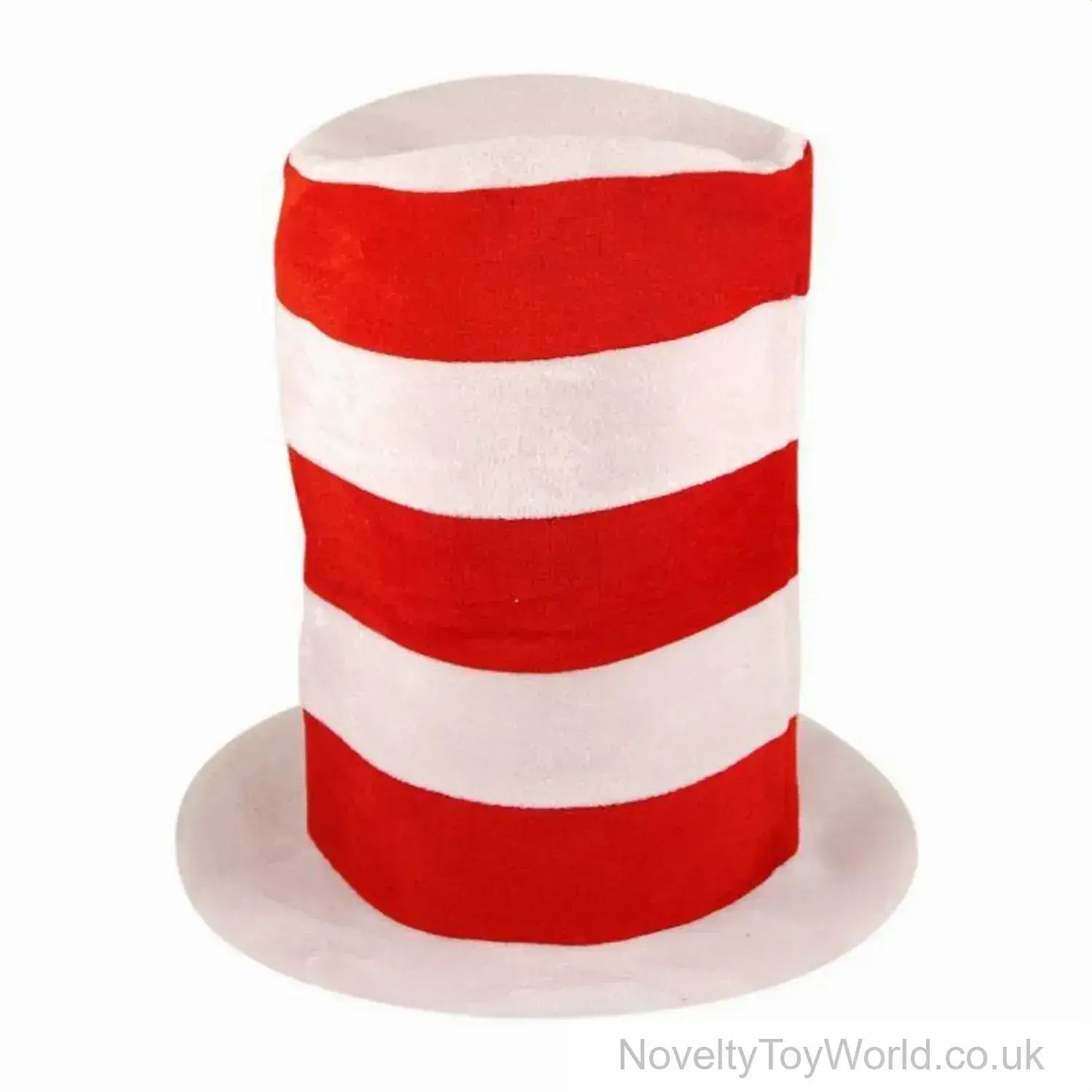 Tall Red & White Novelty Stovepipe Hat - Adult
