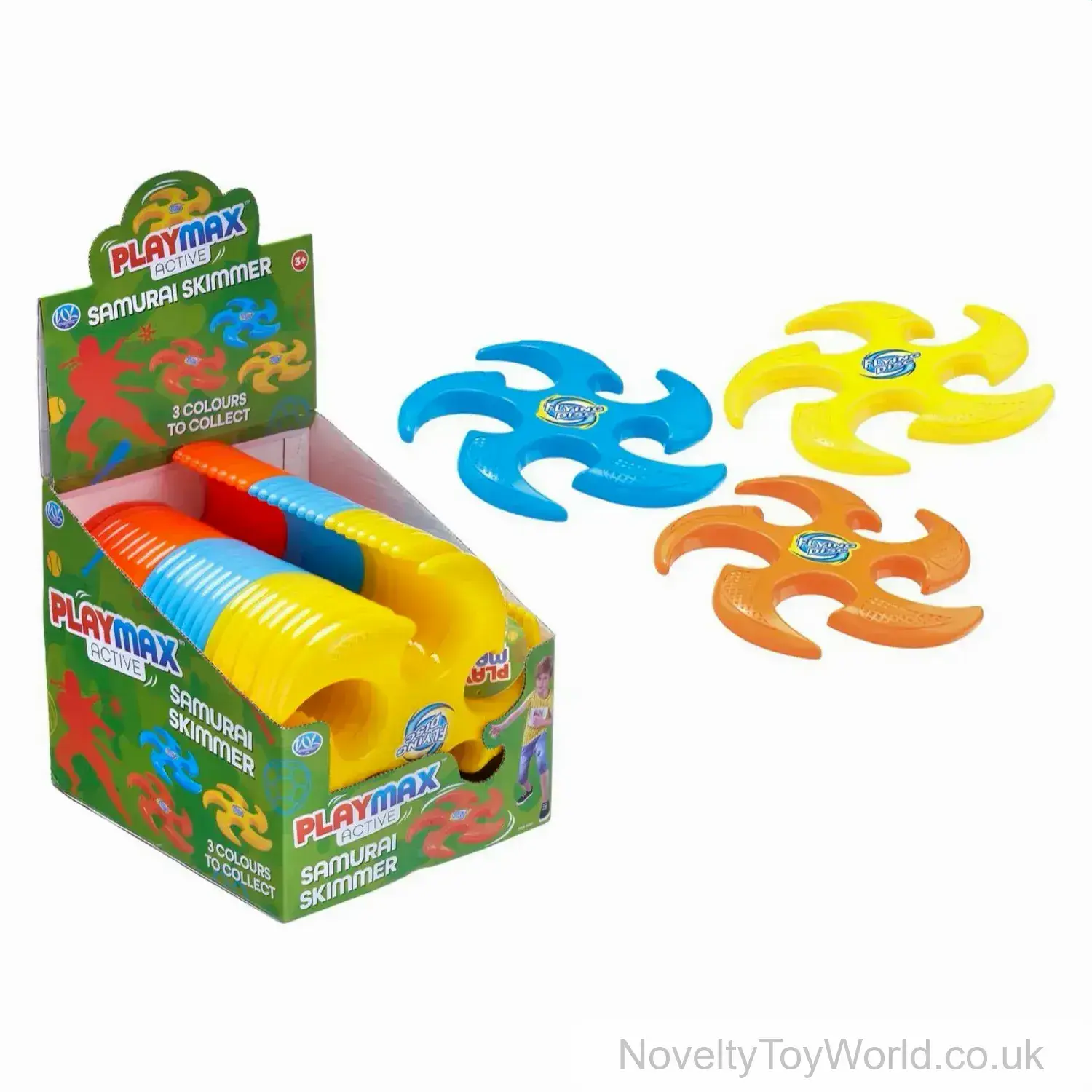 Throwing Star Skimmer Frisbee - Assorted Colours (23cm)