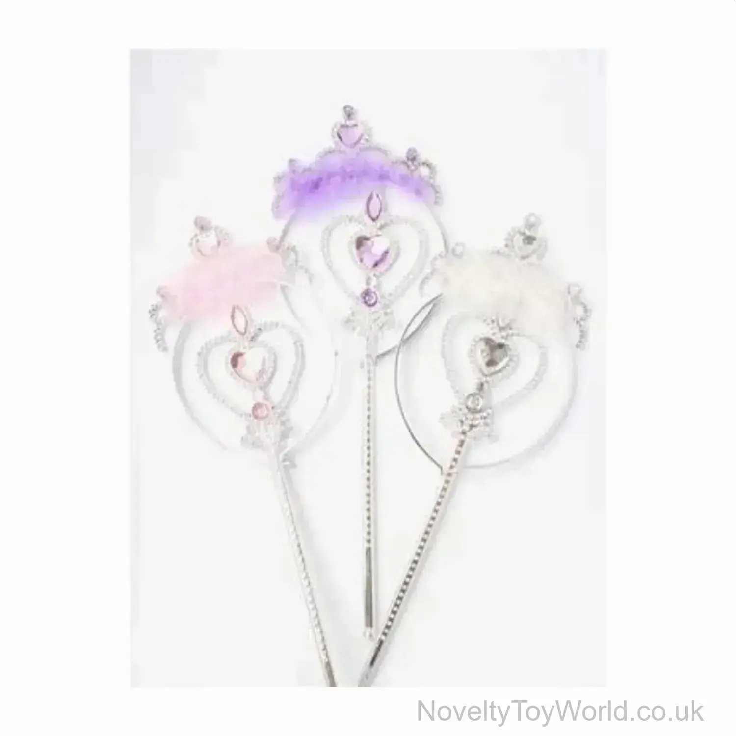 Tiara & Wand Princess Fancy Dress Set - Heart Design