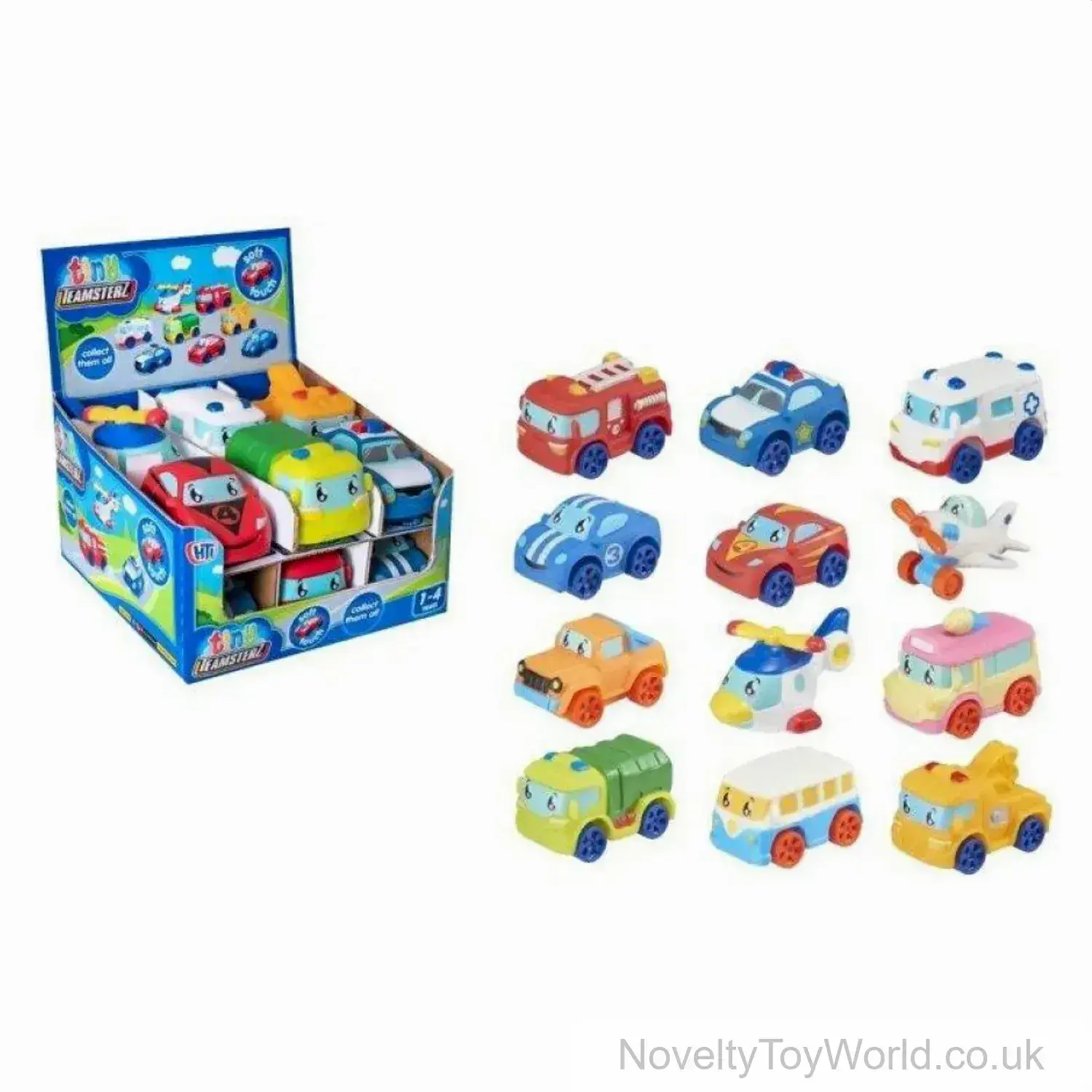 Tiny Teamsterz Vehicle For Babies - 8 Assorted (12 Months +)