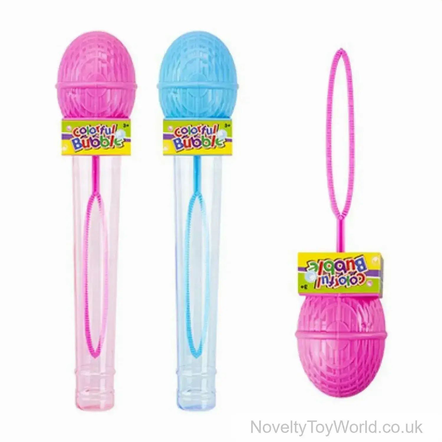 Toy Bubble Microphone Wand With Liquid - 22cm