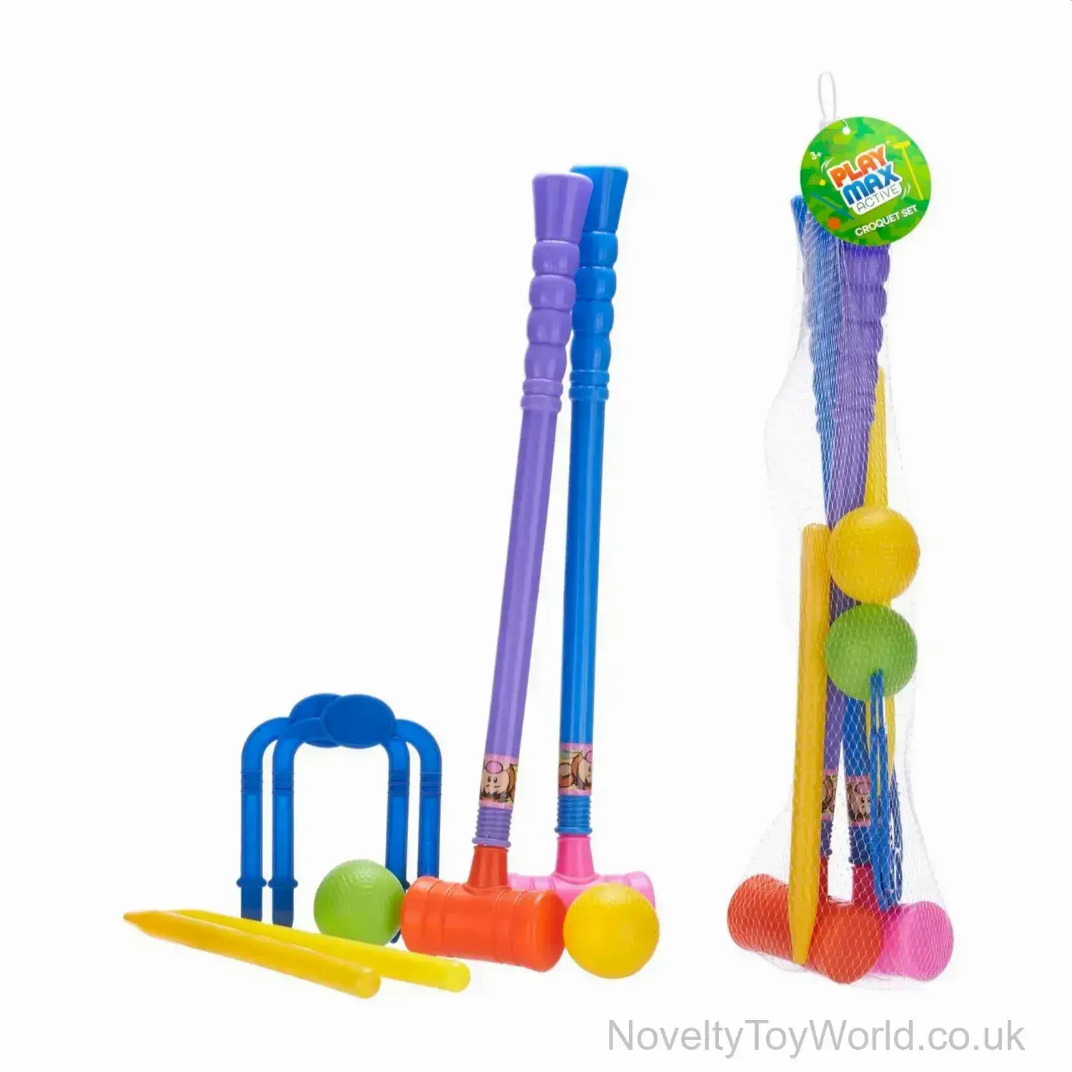 Toy Croquet Set For Kids - 8 Pieces (55cm)