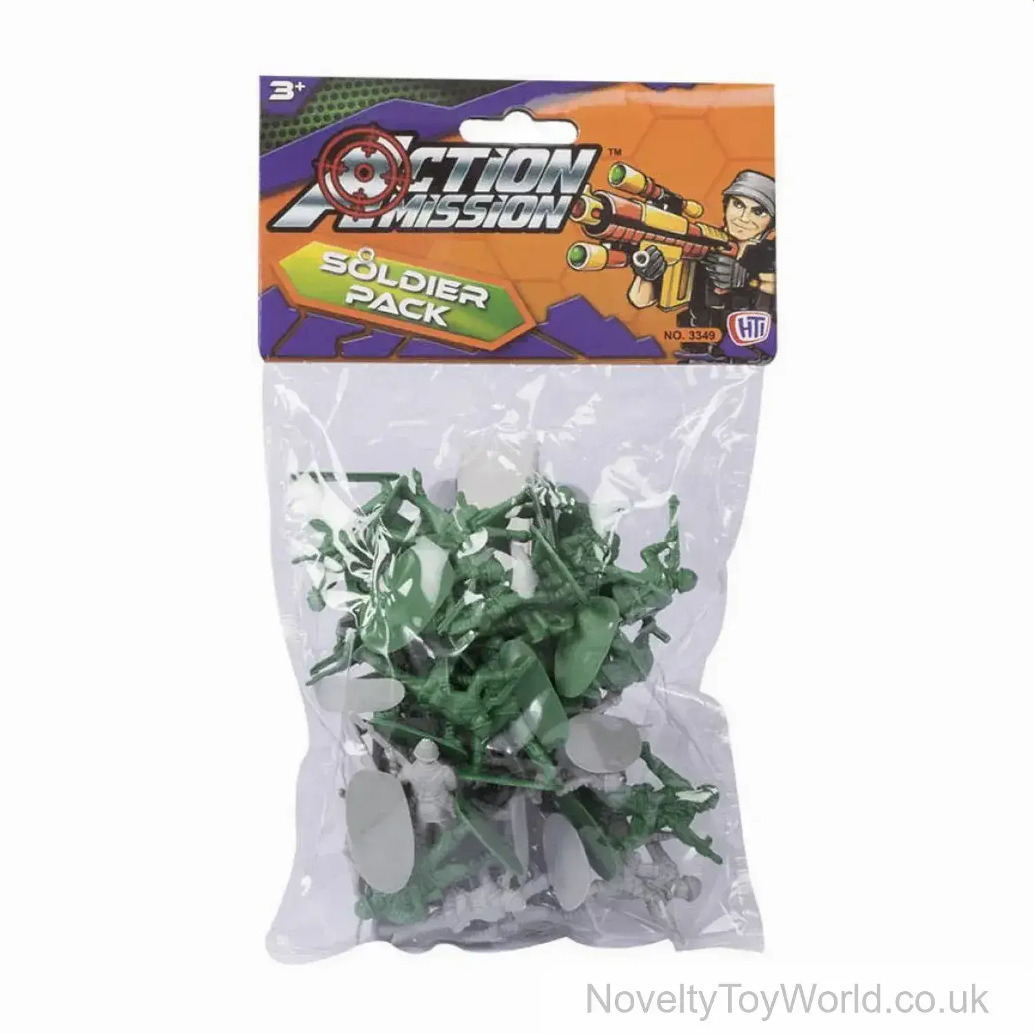 Toy Plastic Soldiers Large Pack - Child's Action Toys