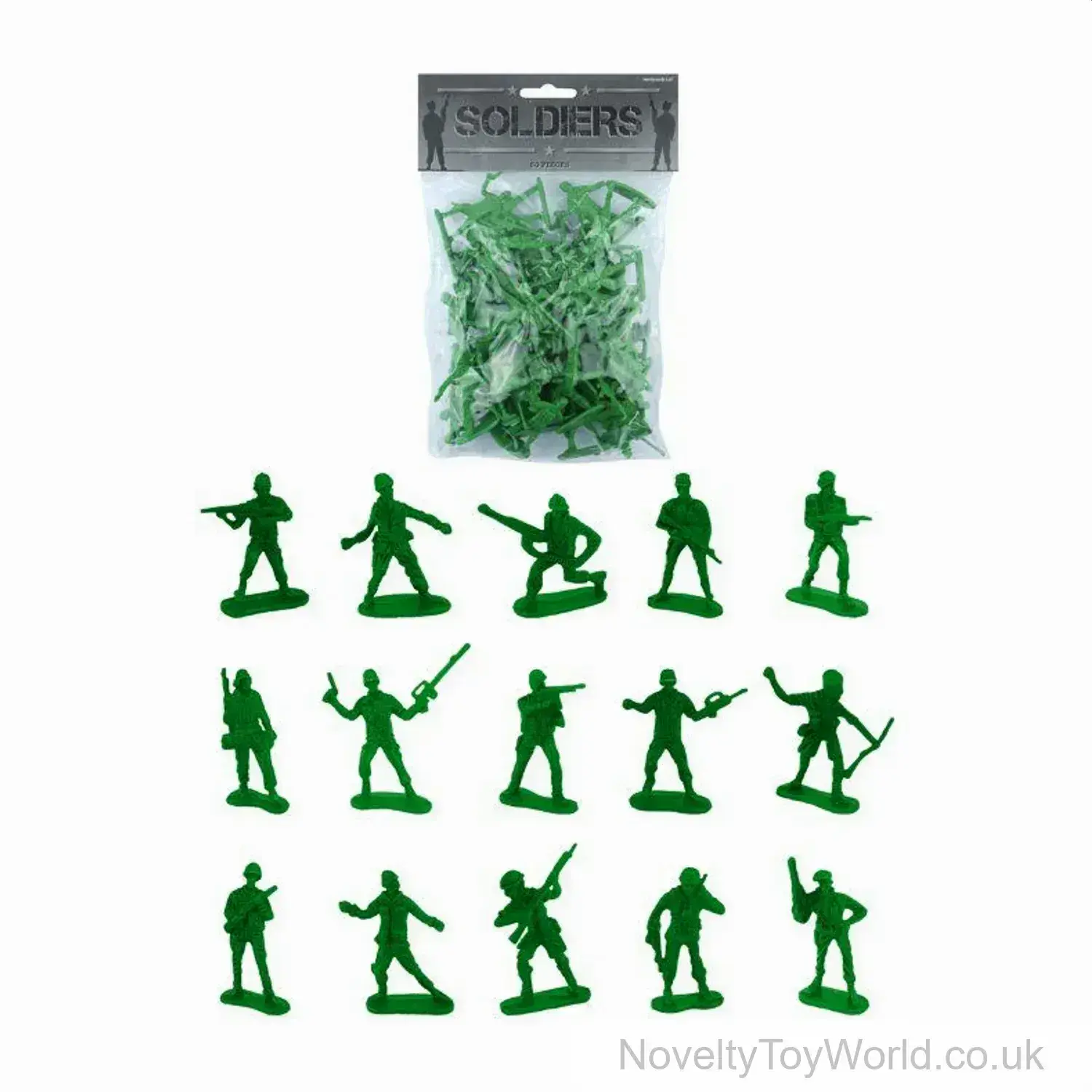 Toy Soldier Green Figures - 50 Pack