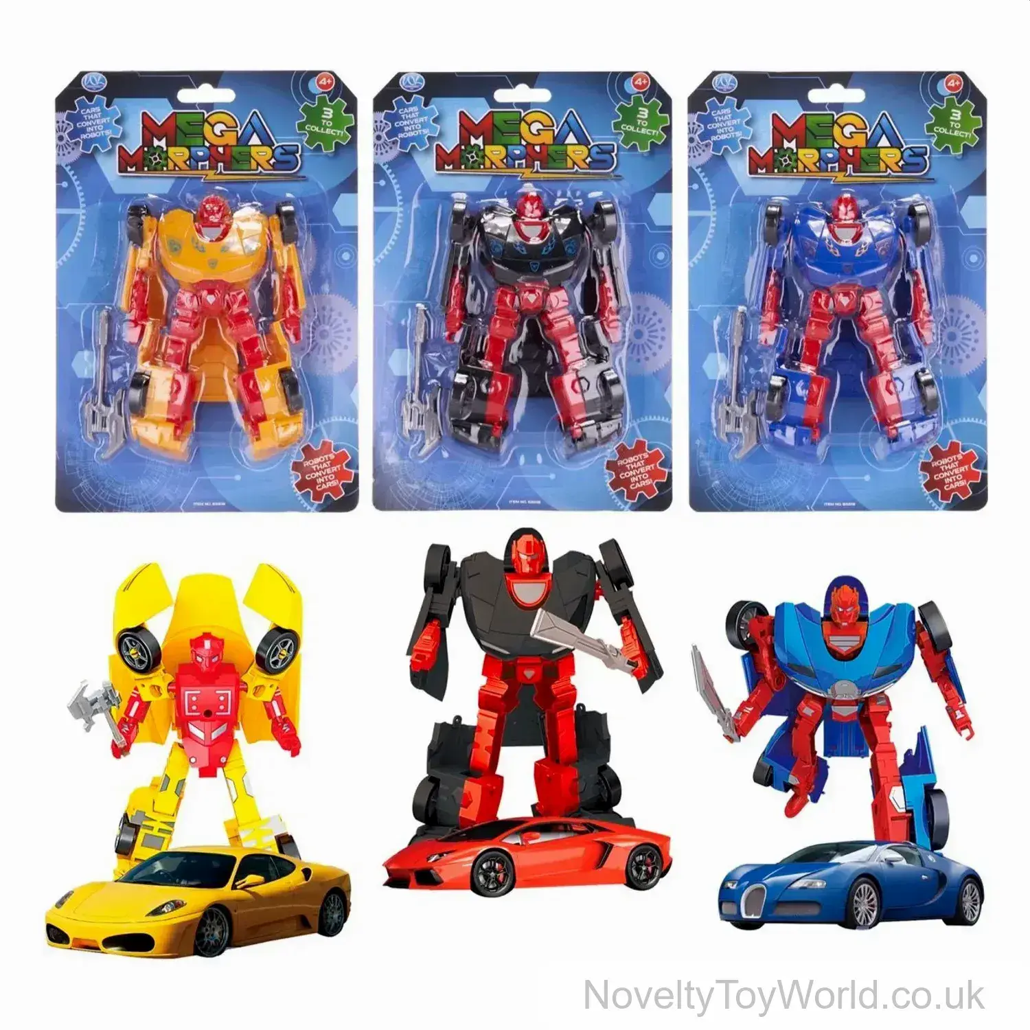 Transforming Car Robot Mega Morpher (10cm)