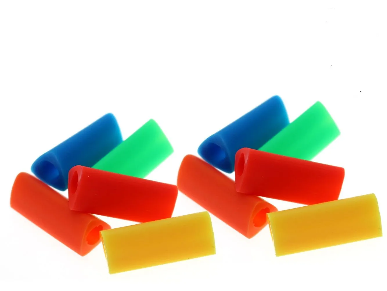 Triangular pencil grips, suitable for use with standard pencil, Assorted Colours