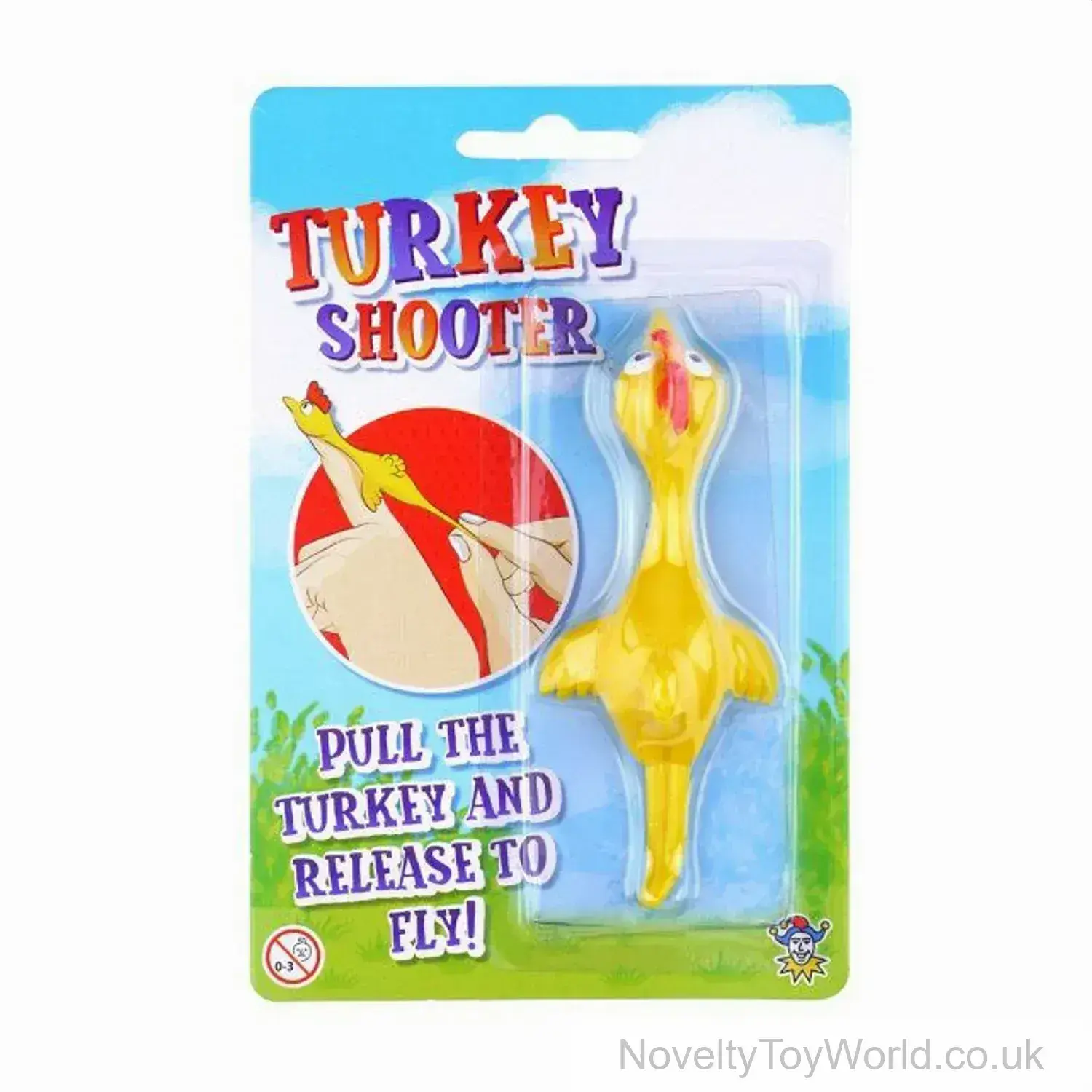 Turkey Flying Stretchy Shooter - Slingshot Toy (11cm)