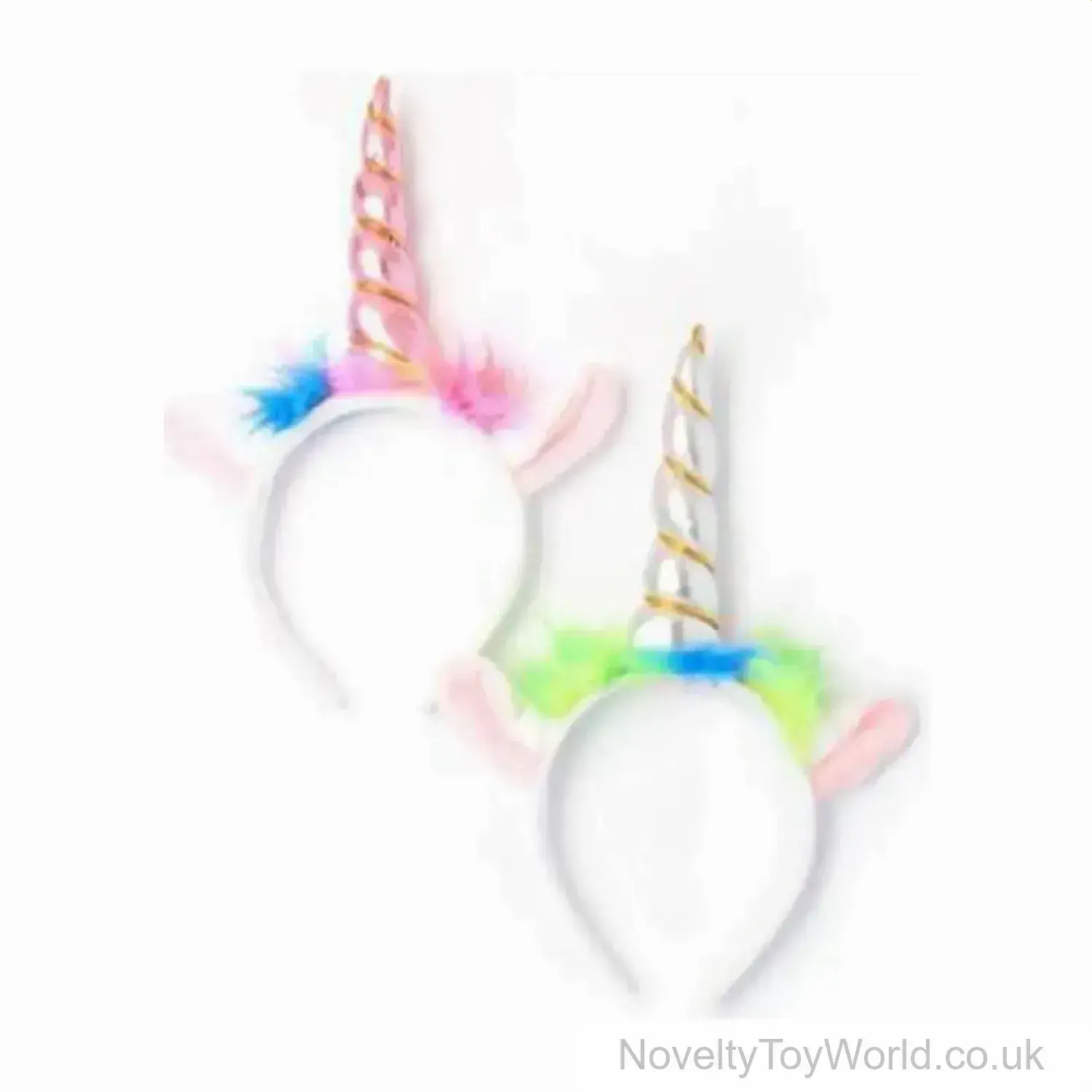 Unicorn Horn Animal Ears Headband - Assorted Pink & Silver