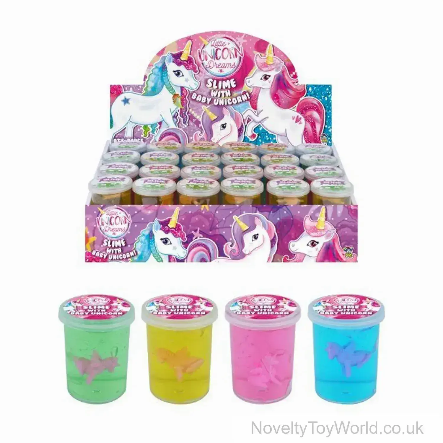 Unicorn Toy Slime Putty in Tub (6cm)