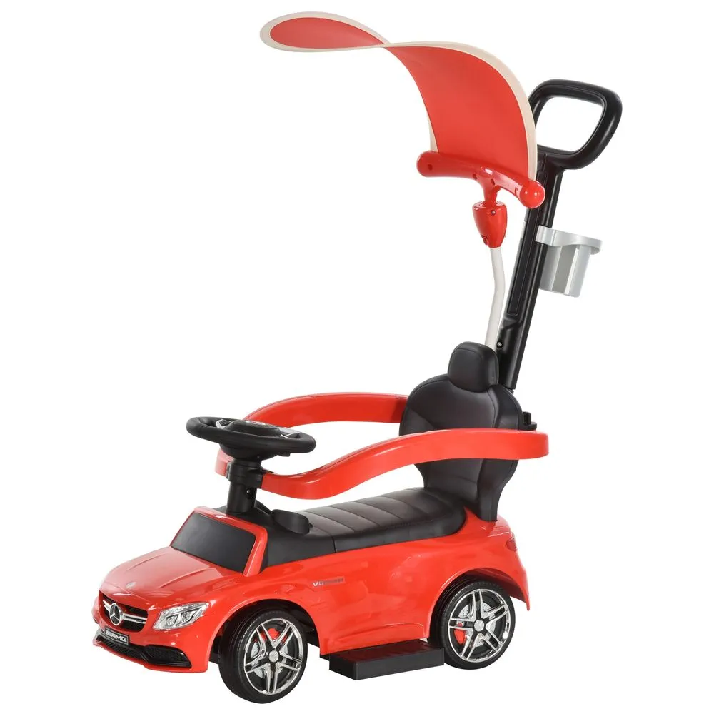 HOMCOM 3 in 1 Ride on Push Car for Toddlers Stroller Sliding Car Toy 1-3 Years