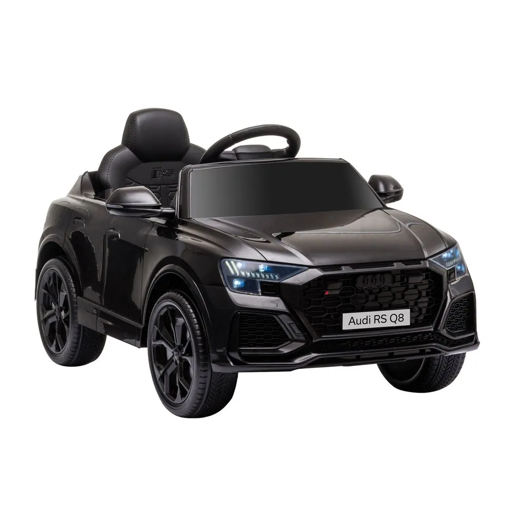 Audi RS Q8 6V Kids Electric Ride On Car Toy with Remote USB MP3 Bluetooth BLACK