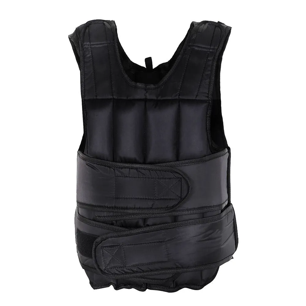 HOMCOM 15KGS Adjustable Weight Vest Running Gym Training Weight Loss Black