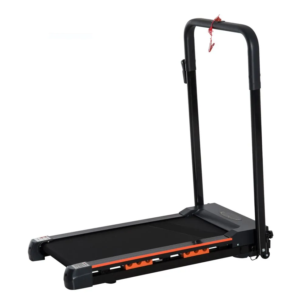 HOMCOM 1-6 km/h Folding Motorized Treadmill Walking with Remote Stopper Fitness