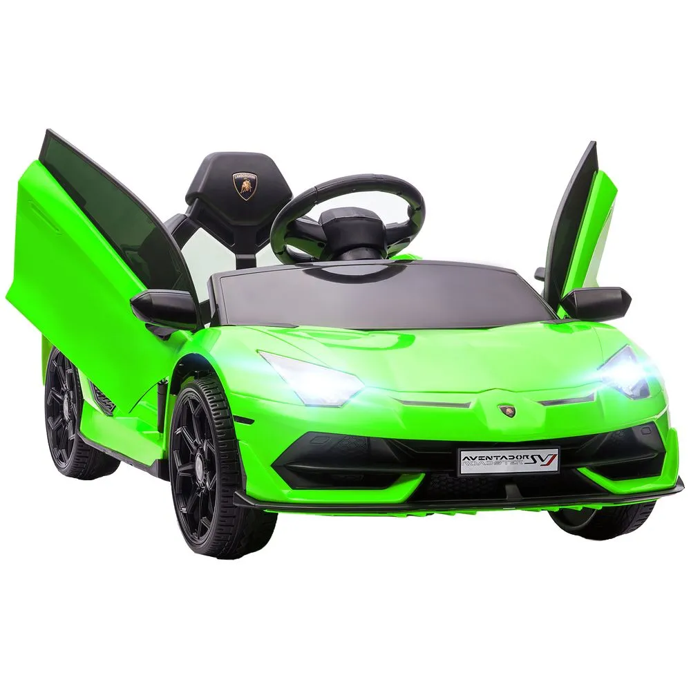 Lamborghini Aventador Licensed 12V Kids Electric Ride On Car GREEN