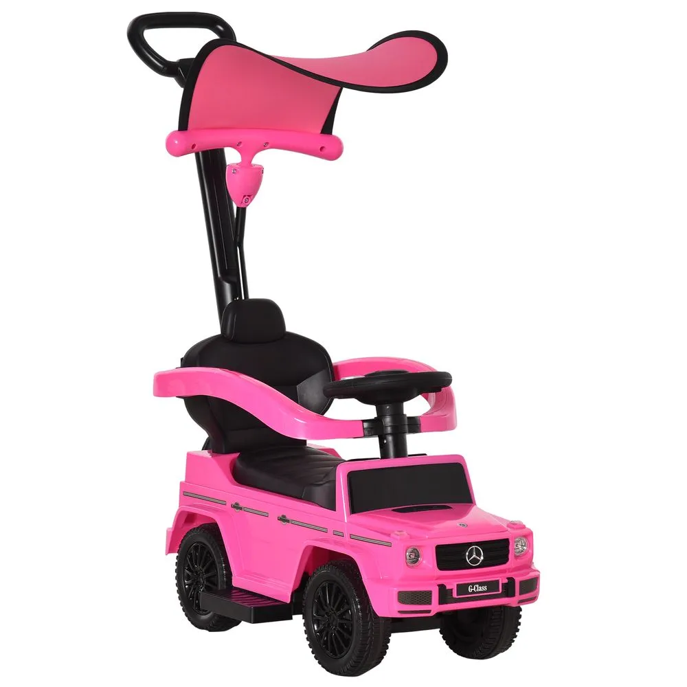 Mercedes Benz G350 Ride-on Sliding Car Floor Slider Stroller Kids Vehicle Pink
