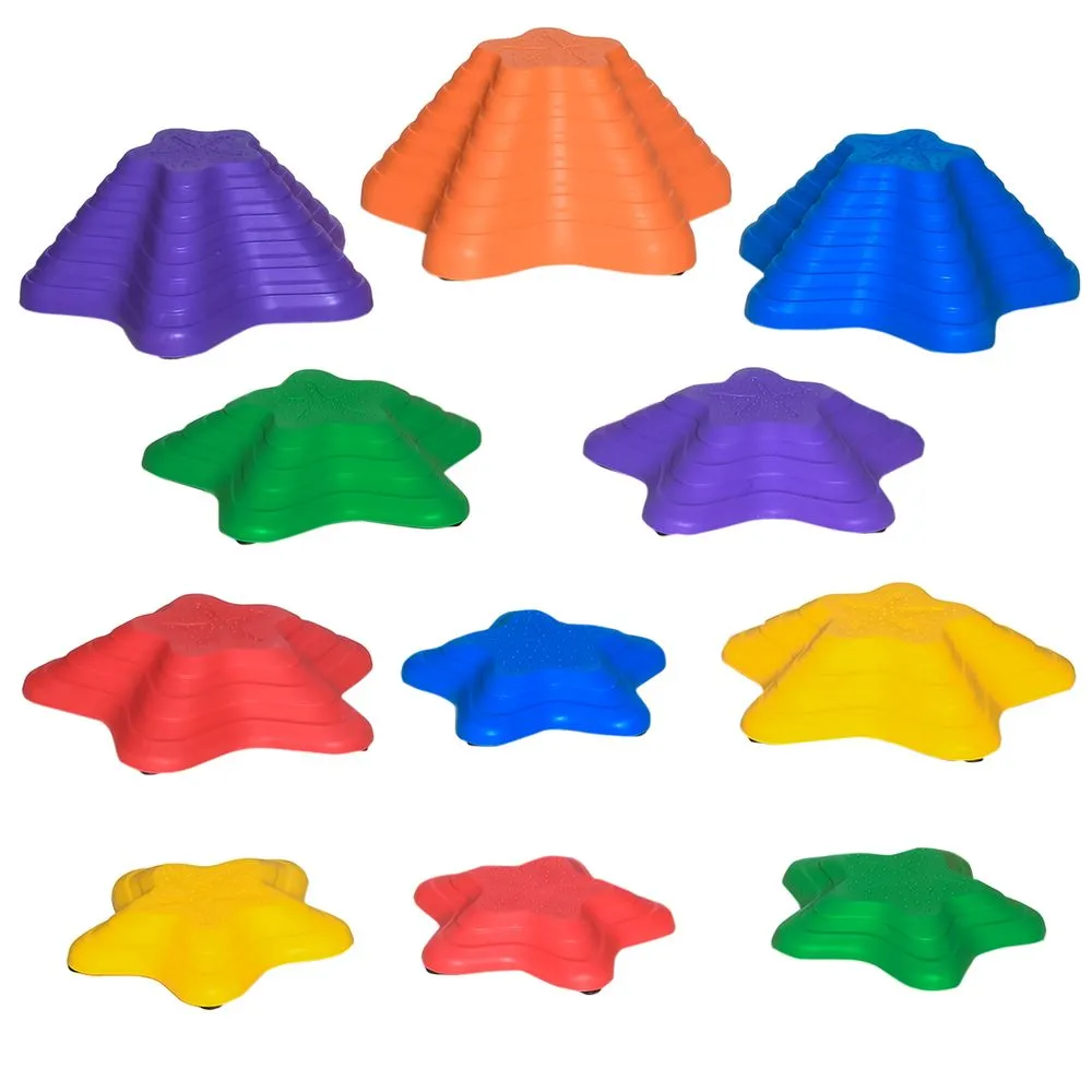 Outsunny 11-Piece Balance Stepping Stones Non-Slip Obstacle Course for Kids