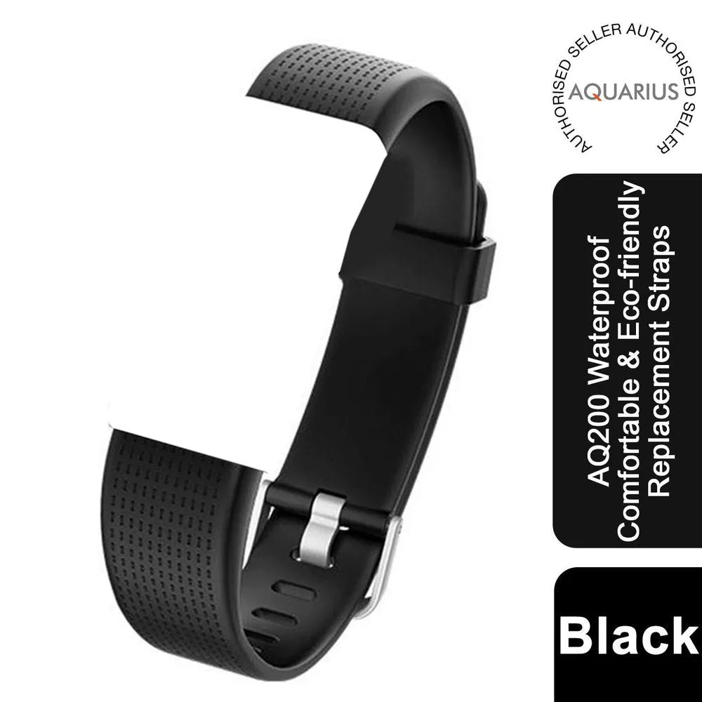 Aquarius AQ200 Waterproof Comfortable & Eco-friendly Replacement Straps Black