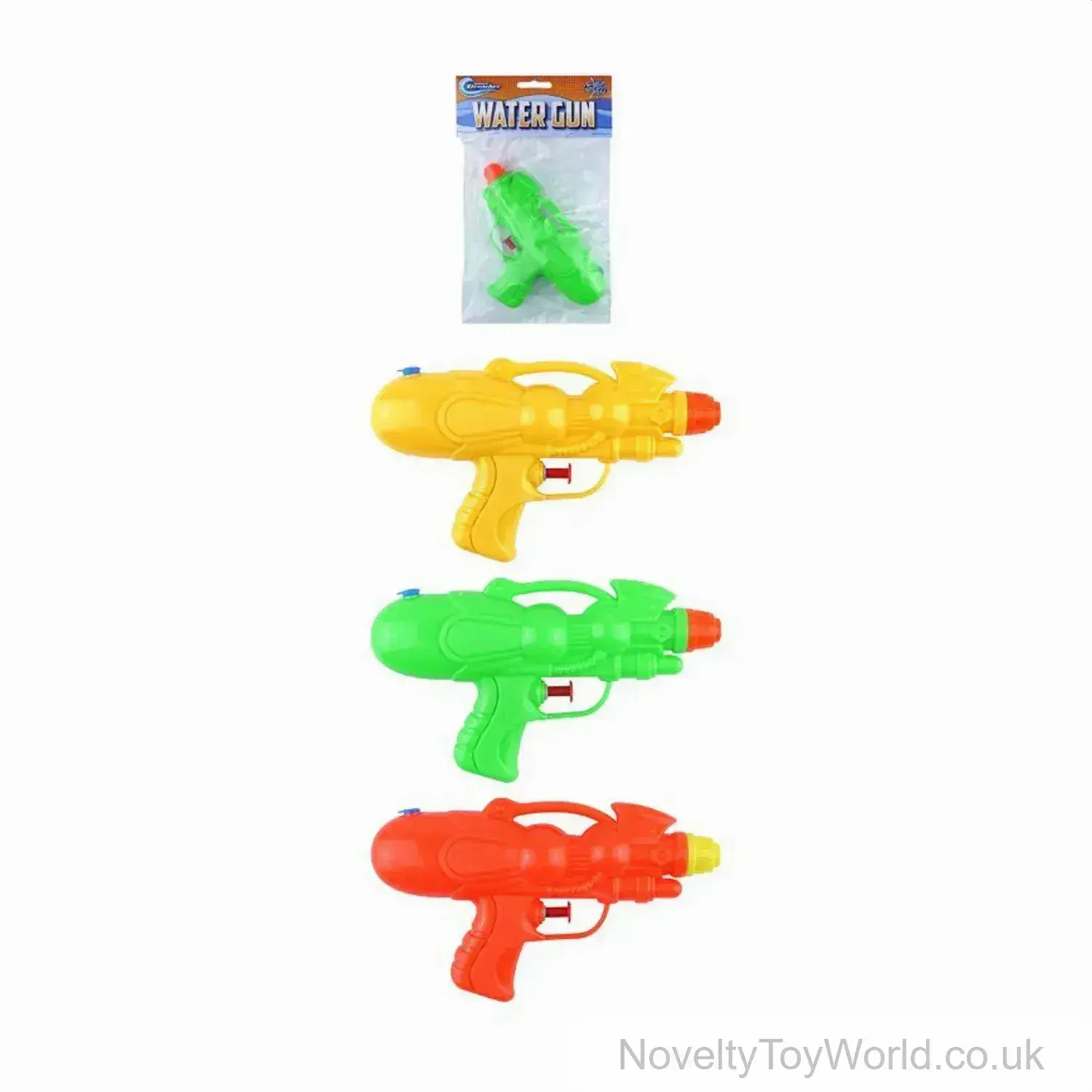 Water Gun Pistol - 3 Assorted Colours (17cm)