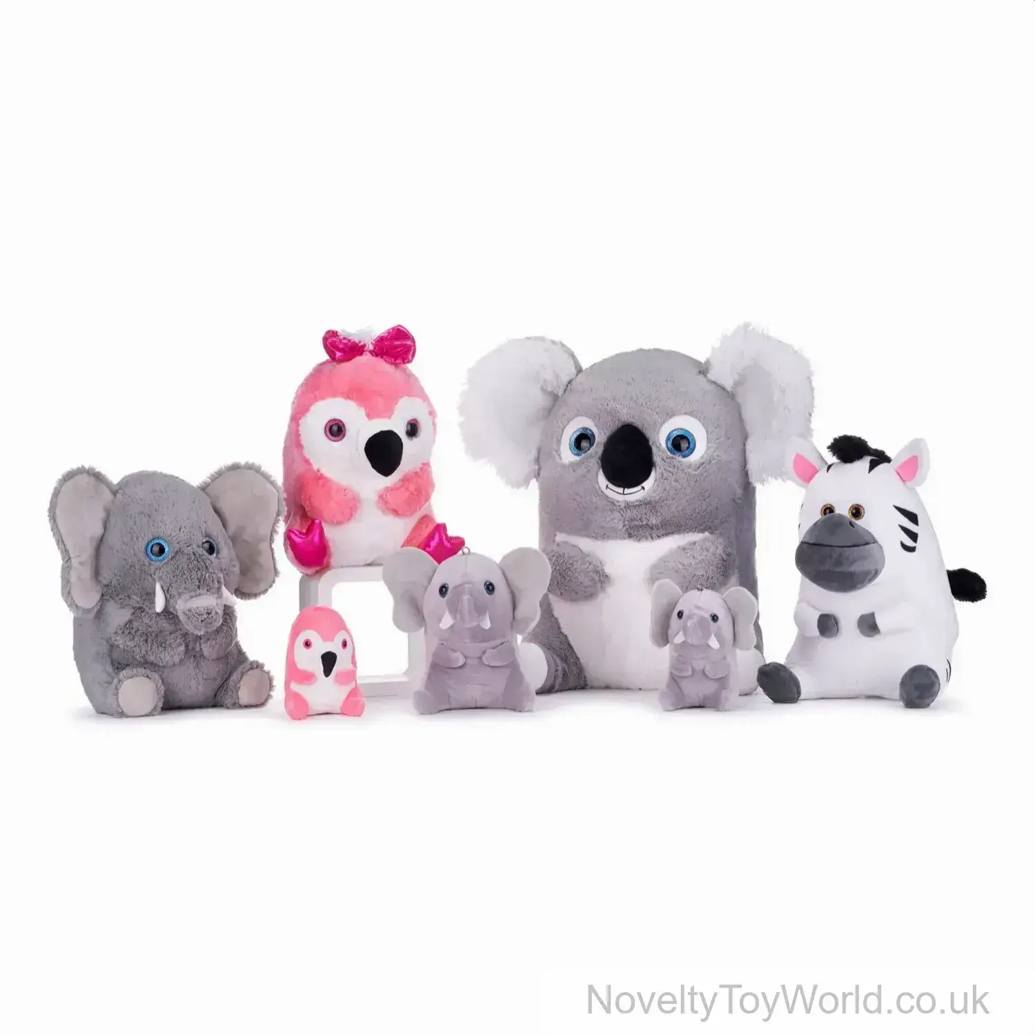 Wildlife Animal Podgies Squashy Soft Toy - 4 Assorted (13cm)