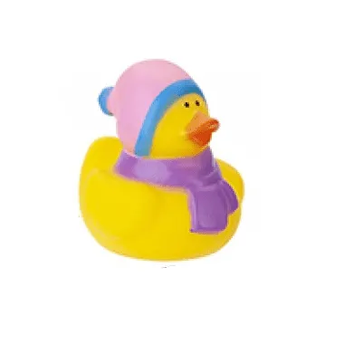 Winter Rubber Duck with Hat & Scarf (5cm)